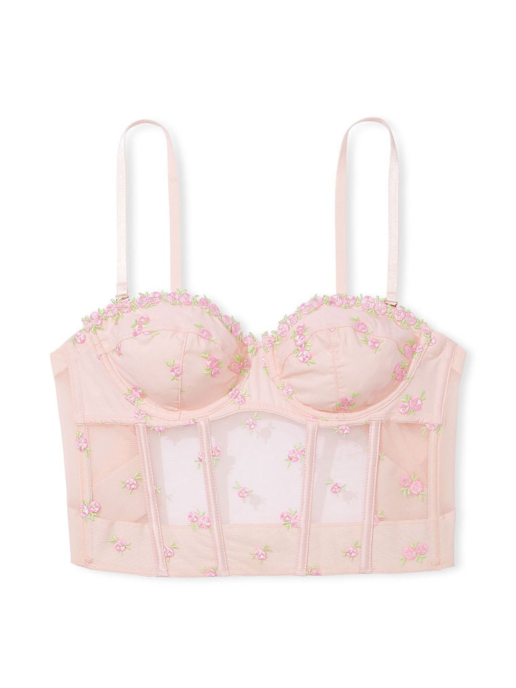 Rosebud Pink Corset Bra - Image 4 of 5