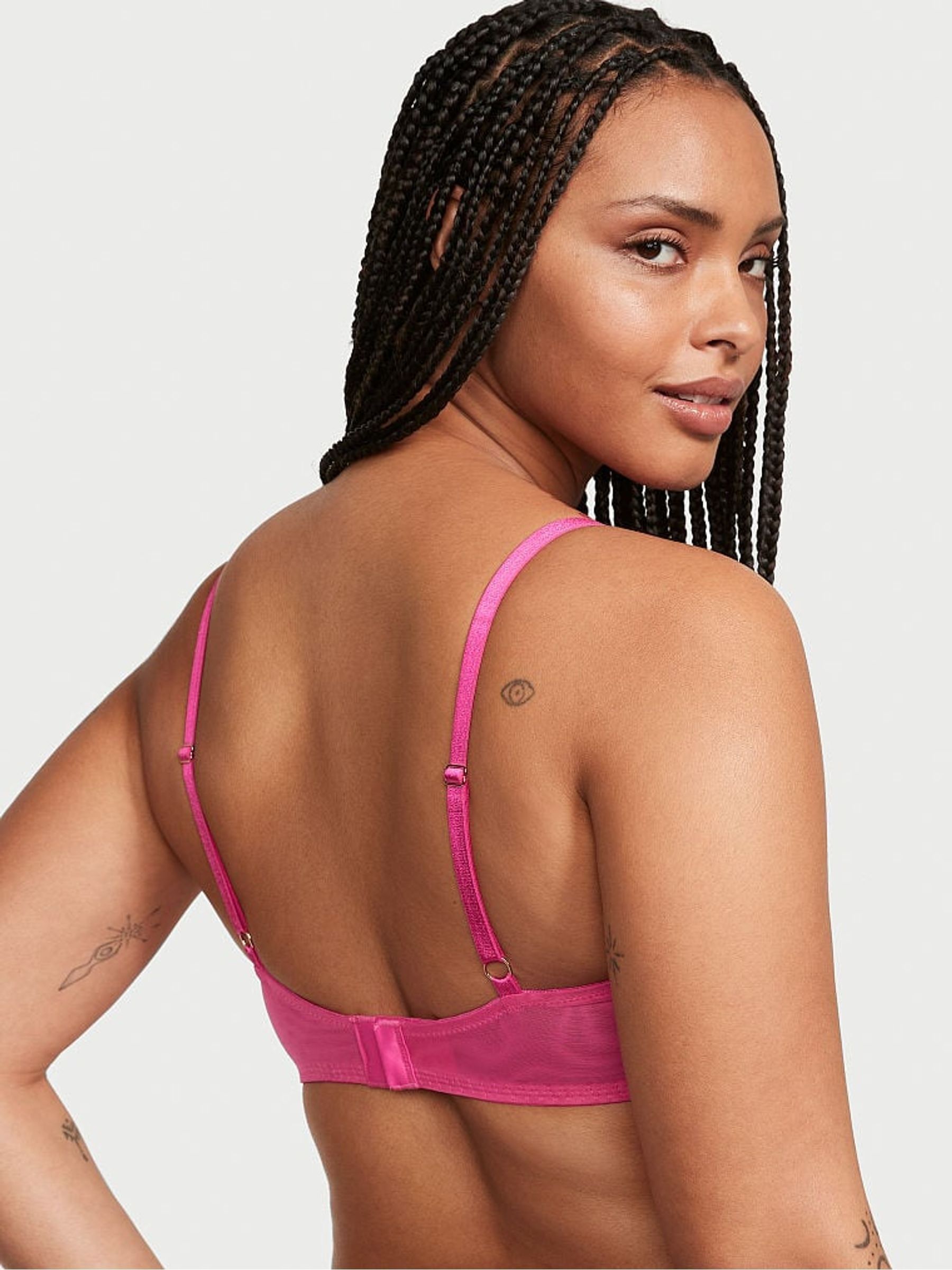 Forever Pink Hearts Unlined Balcony Bra - Image 2 of 3