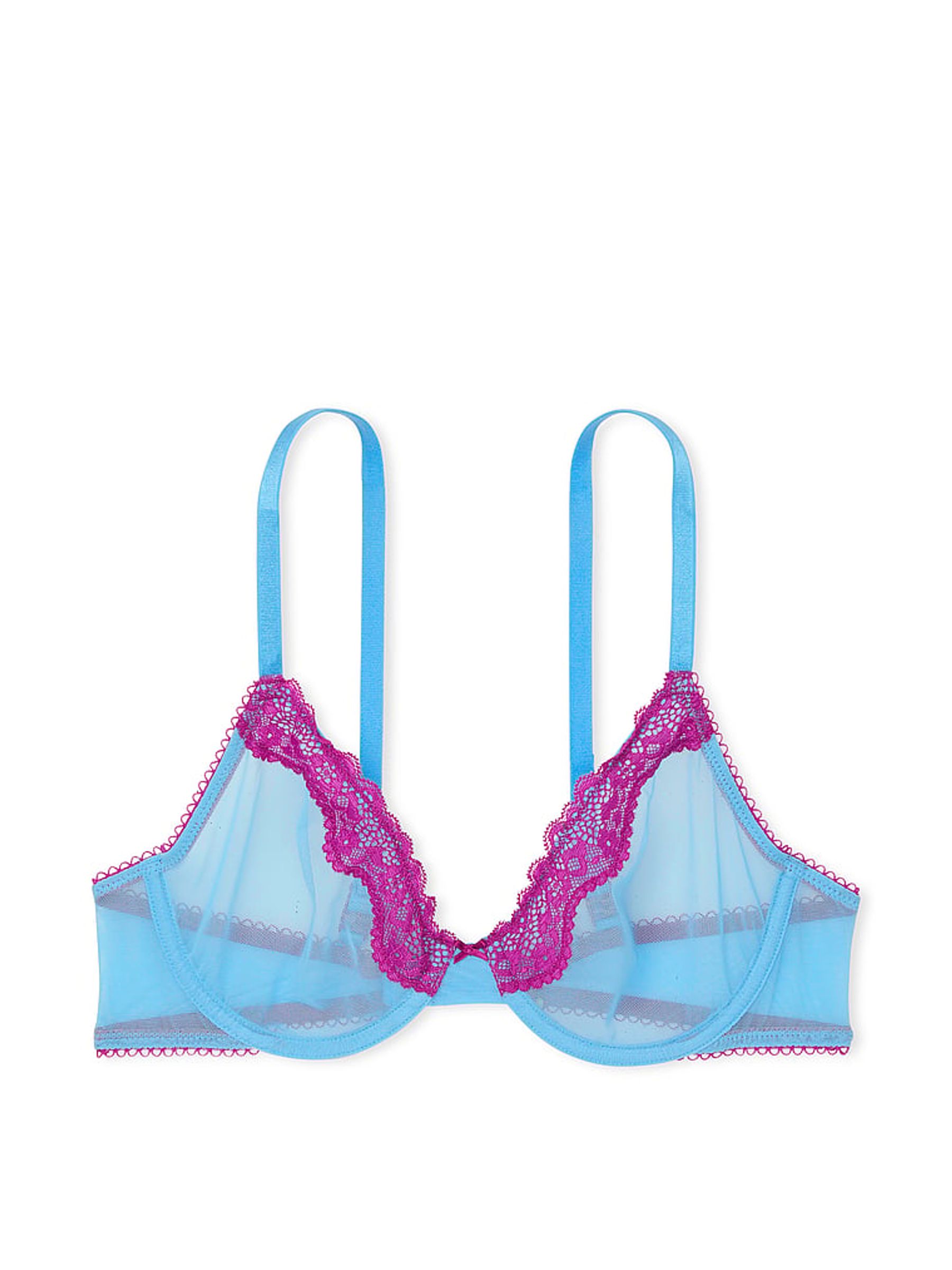 Bikini Blue Unlined Demi Bra - Image 3 of 3