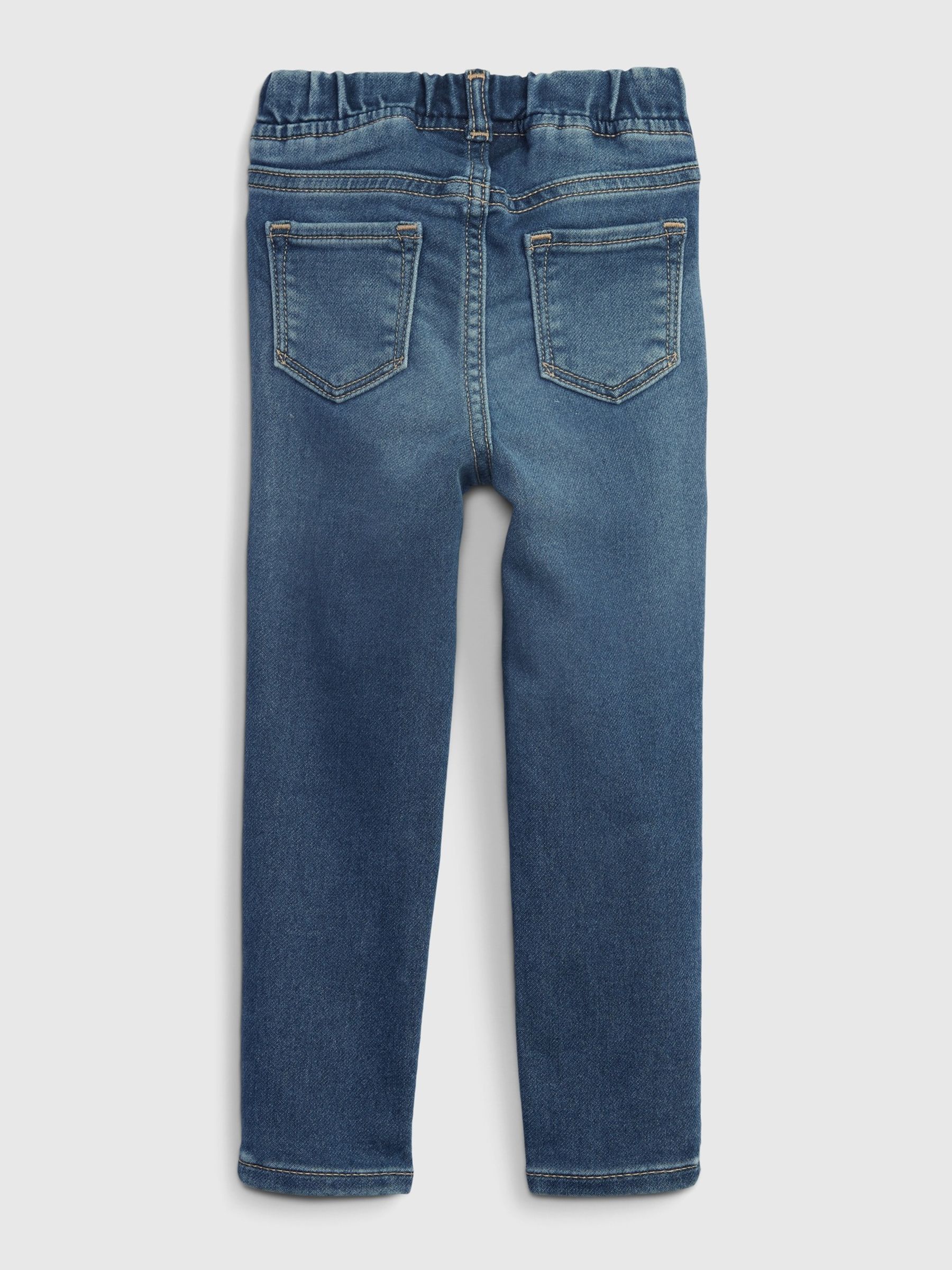 Mid Wash Blue Pull On Denim Jeggings (12mnths-5yrs) - Image 2 of 3
