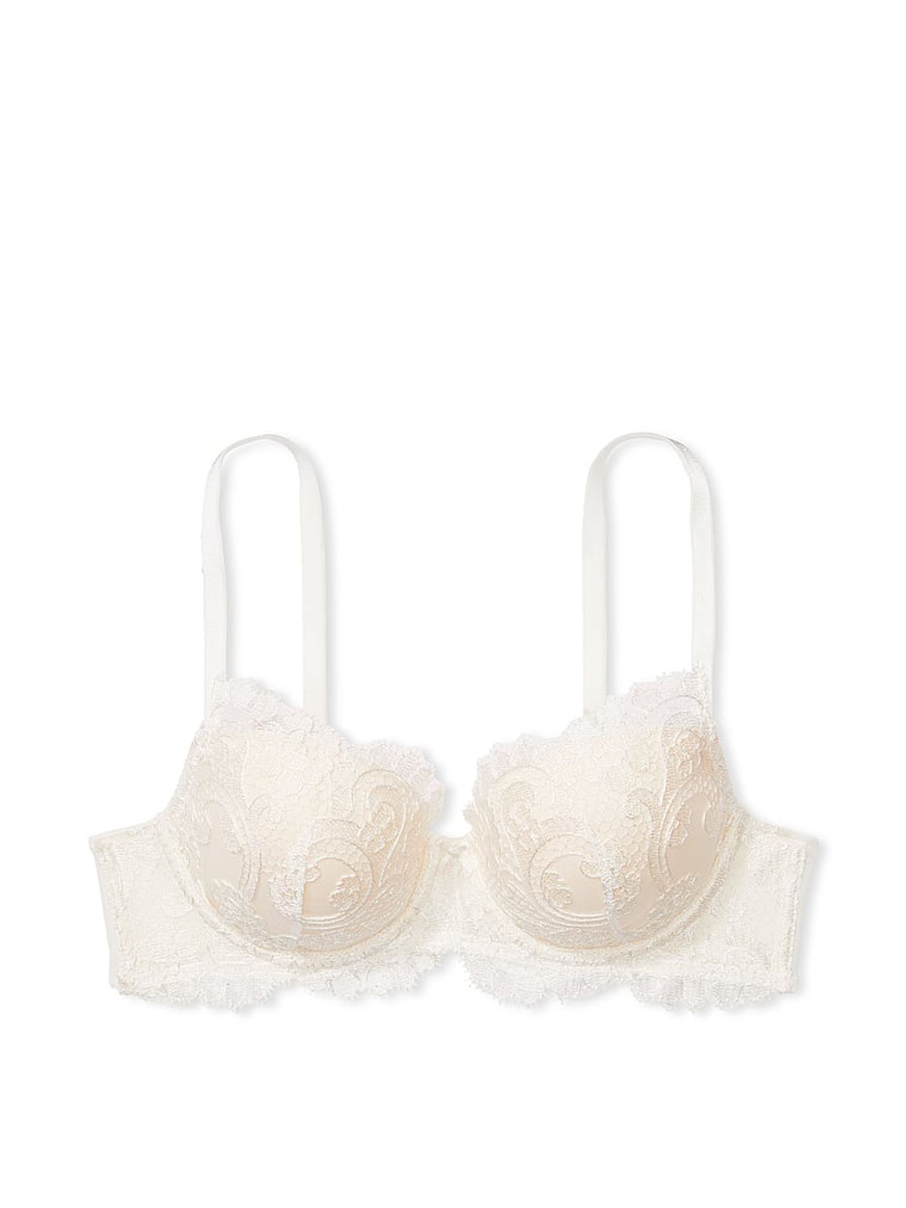 White Coconut Boho Floral Lightly Lined Demi Boho Floral Bra - Image 3 of 3