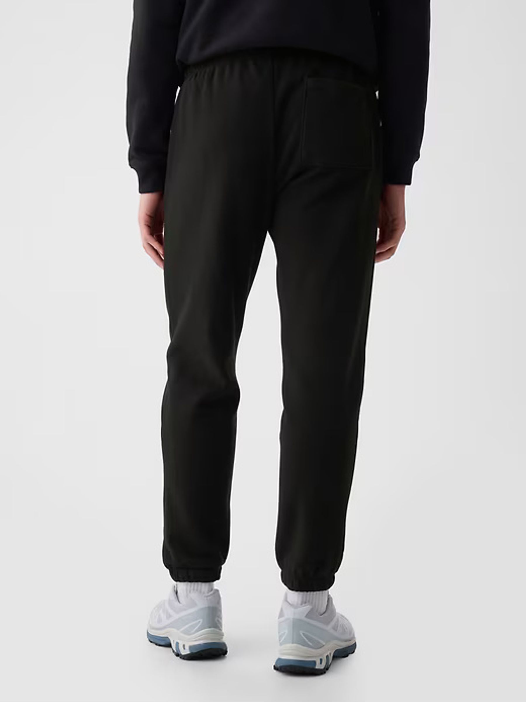 Black Vintage Soft Fleece-Lined Joggers - Image 3 of 5