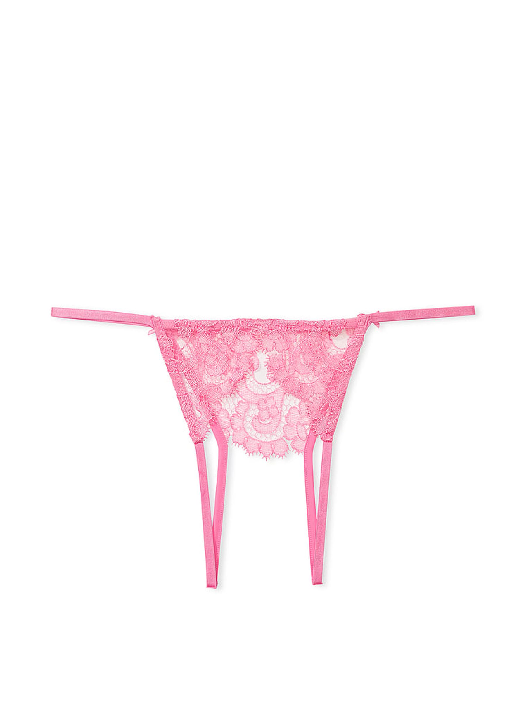 Tickled Pink Boho Floral Bikini Embroidered Knickers - Image 3 of 3