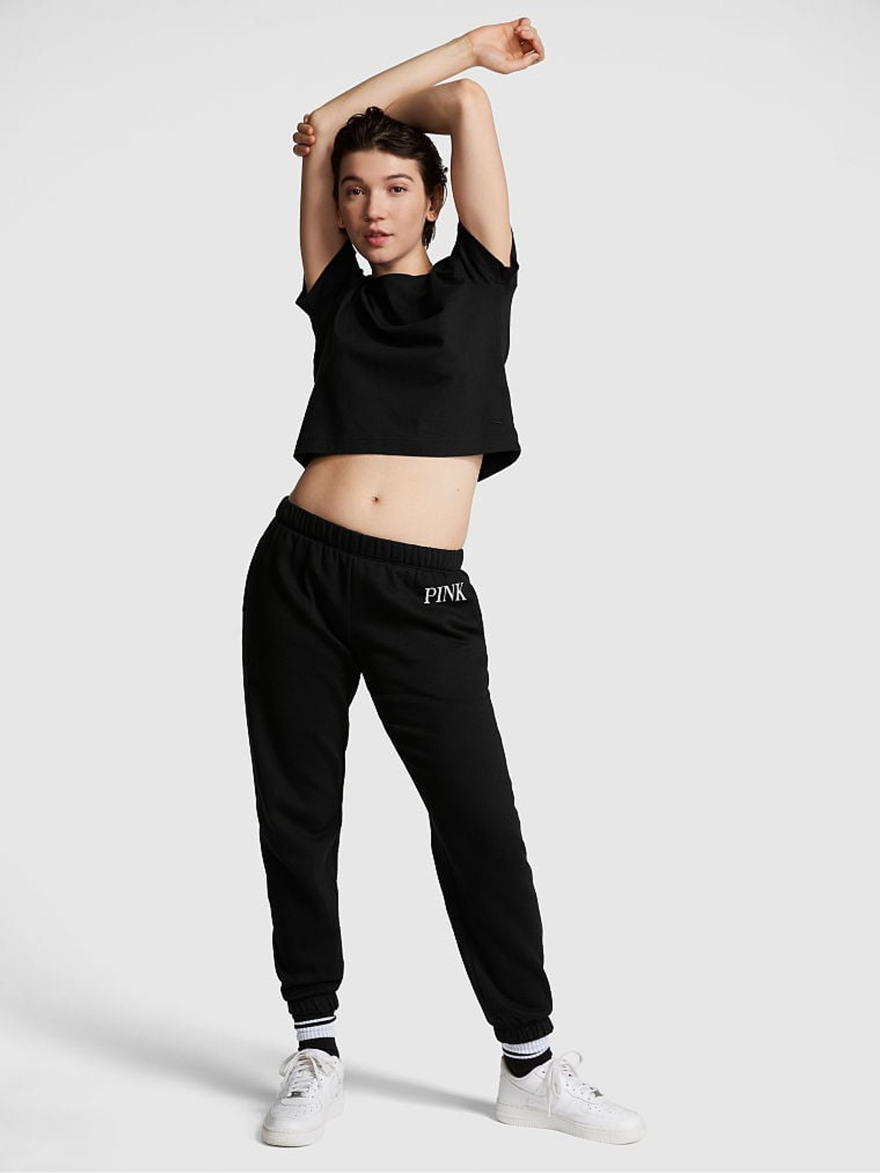 Pure Black Everyday Fleece Classic Joggers - Image 3 of 4
