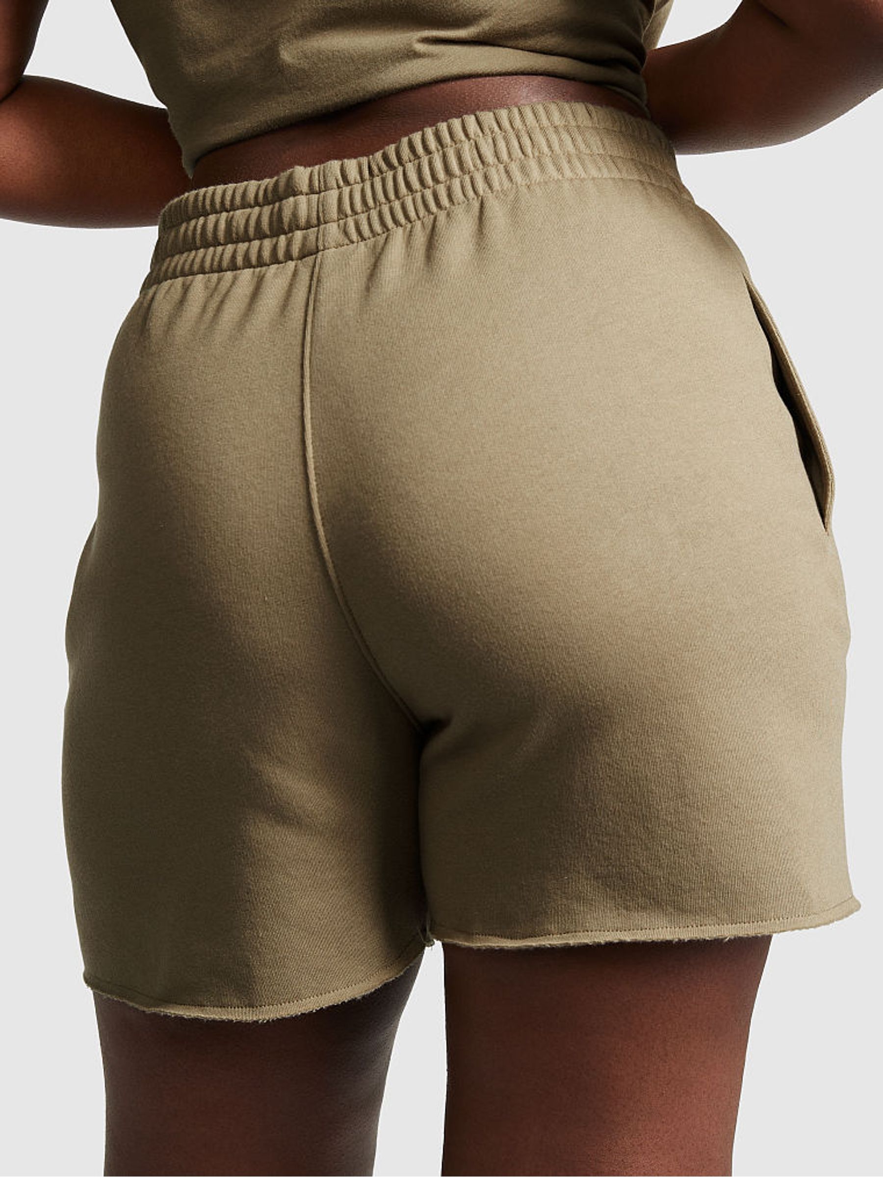 Dusted Olive Green Everyday Fleece Sweat Short - Image 3 of 4