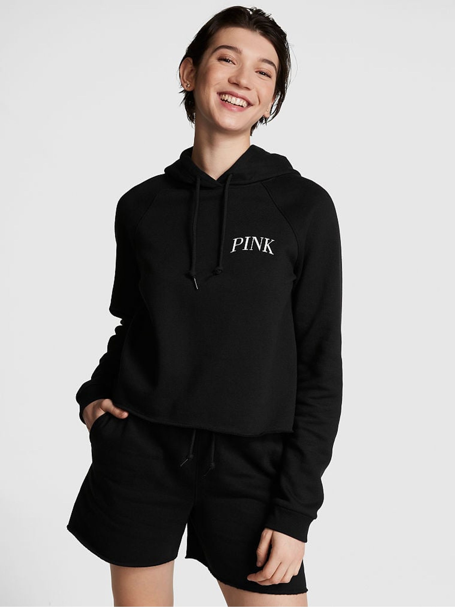 Pure Black Everyday Fleece Hoodie - Image 1 of 3