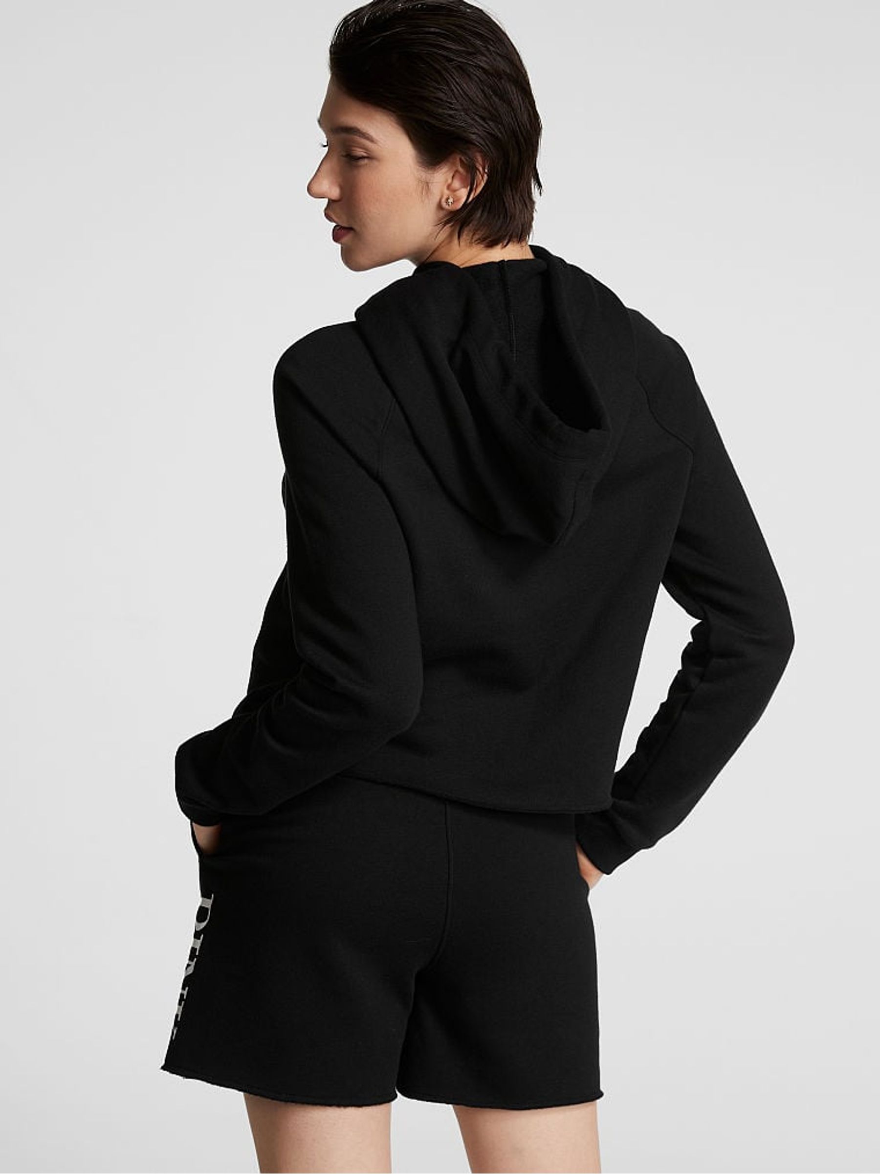 Pure Black Everyday Fleece Hoodie - Image 2 of 3