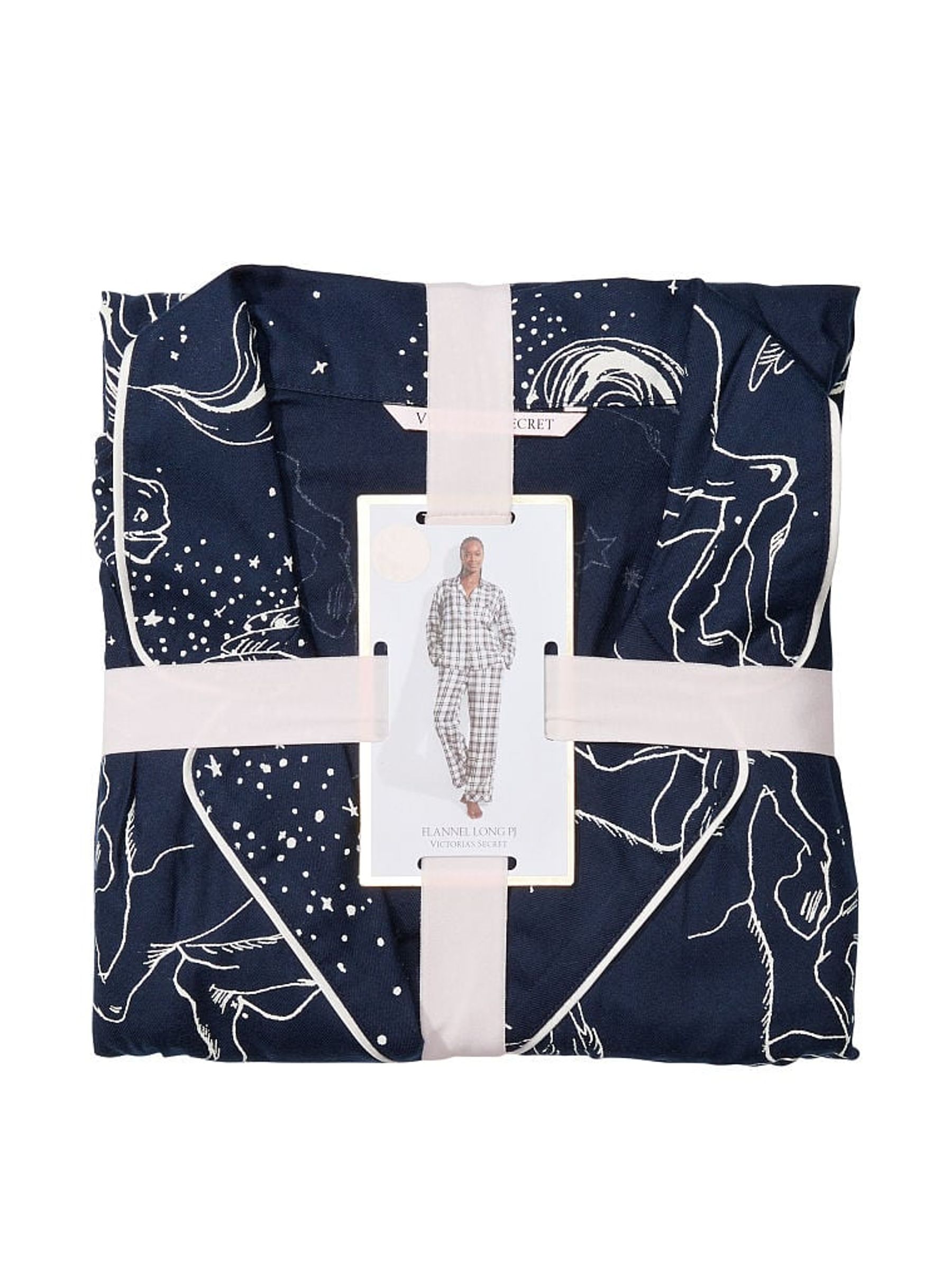 Noir Navy Blue Pegasus Long Pyjamas - Image 4 of 4