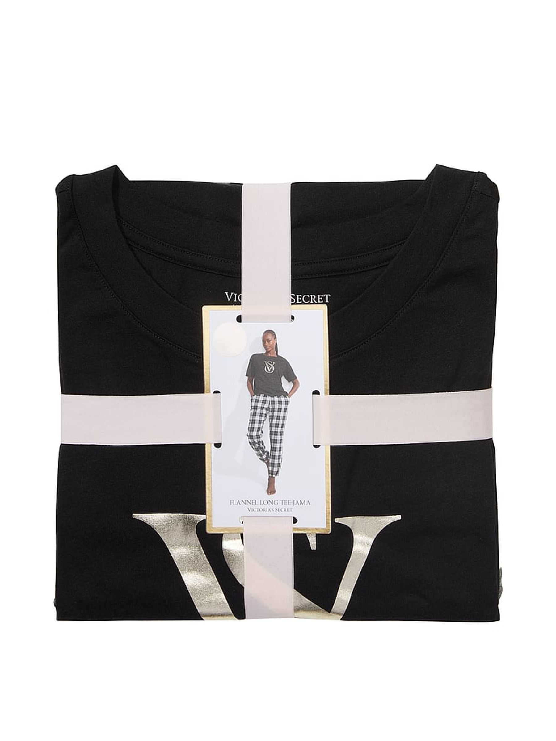 Black White Check Long Cuffed Pyjamas - Image 4 of 4