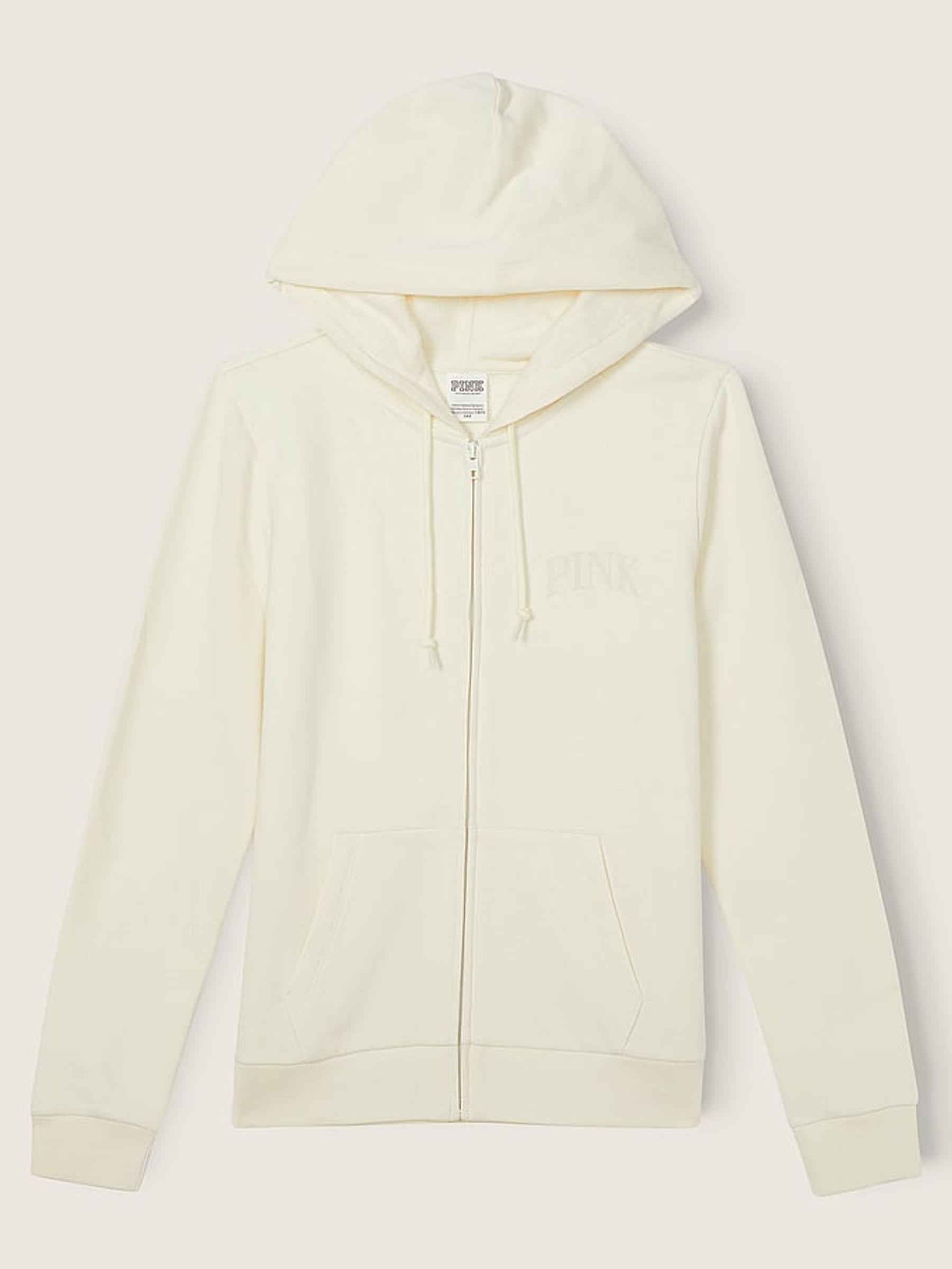 Cream Fleece ZipUp Everyday Hoodie - Image 4 of 5