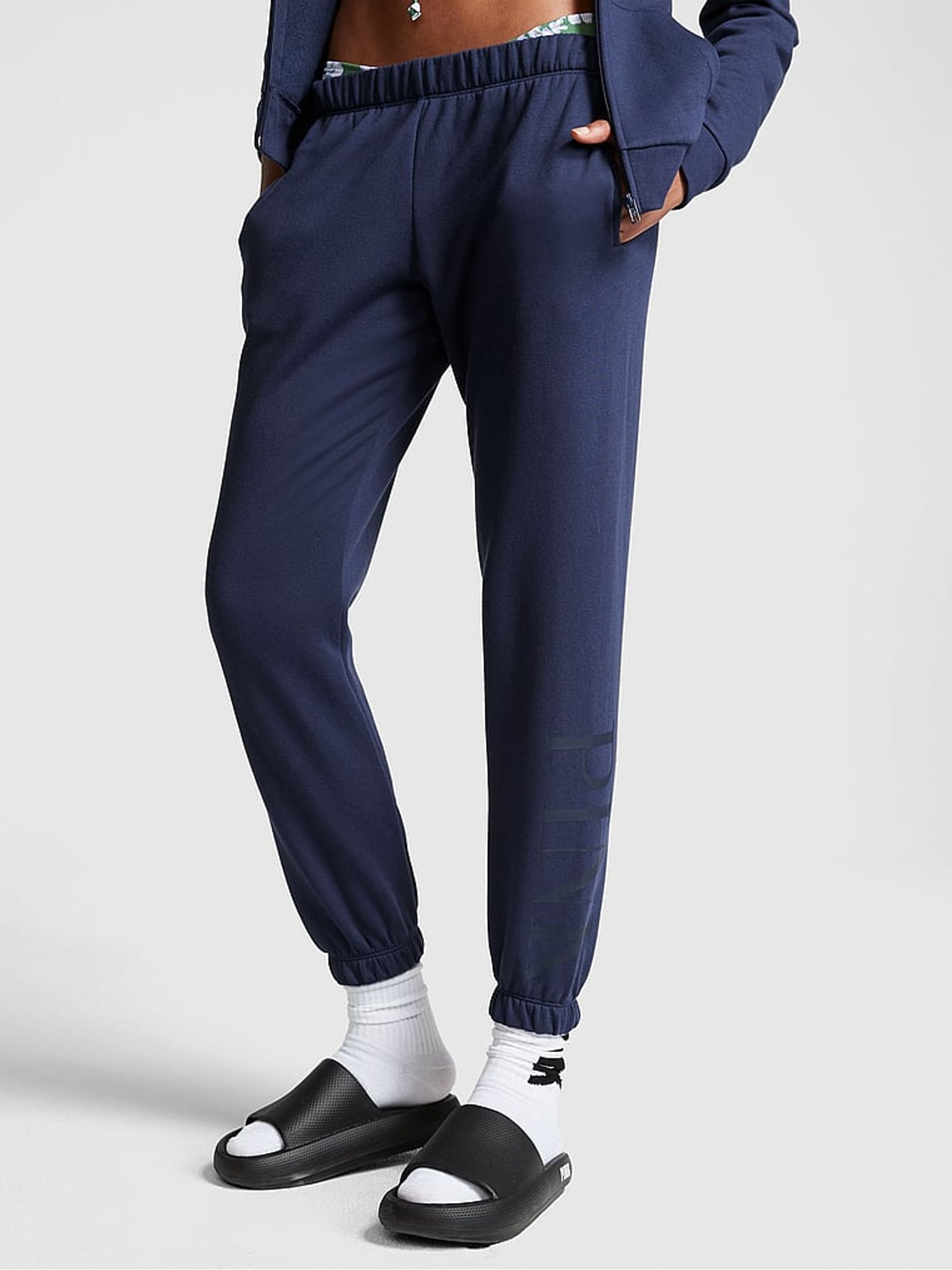 Midnight Navy Blue Everyday Fleece Classic Joggers - Image 1 of 4