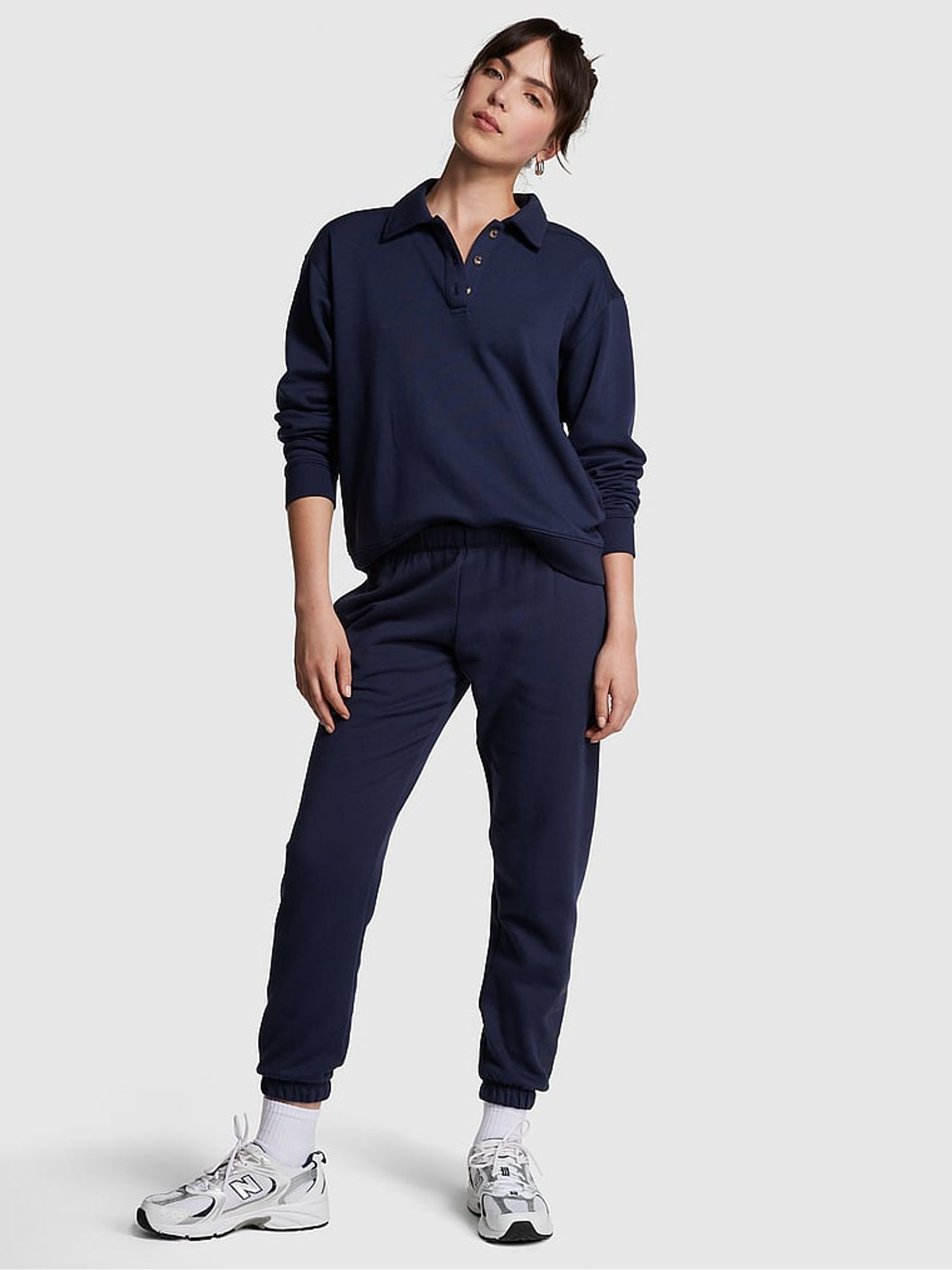 Midnight Navy Blue Everyday Fleece Classic Joggers - Image 3 of 4