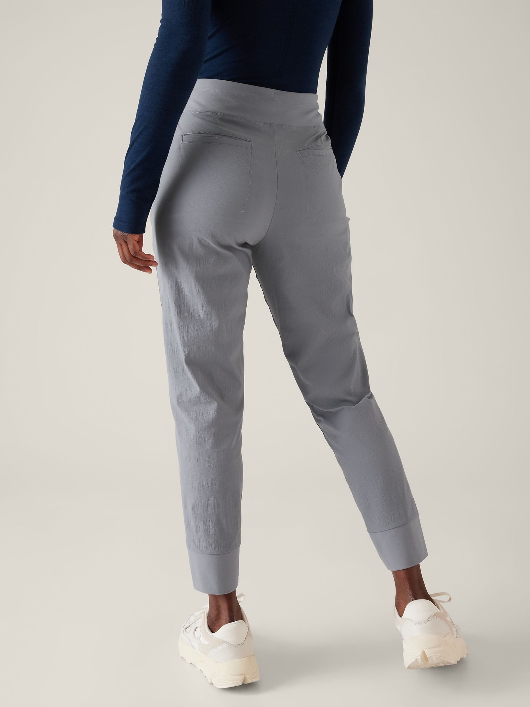 Athleta Blue Trekkie Lightweight Ripstop Walking Joggers - Image 2 of 4