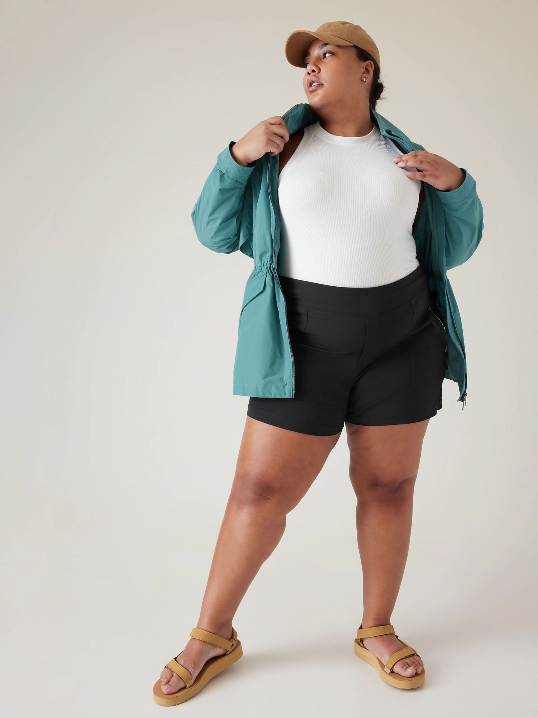 Athleta Black Trekkie North Shorts - Image 3 of 5