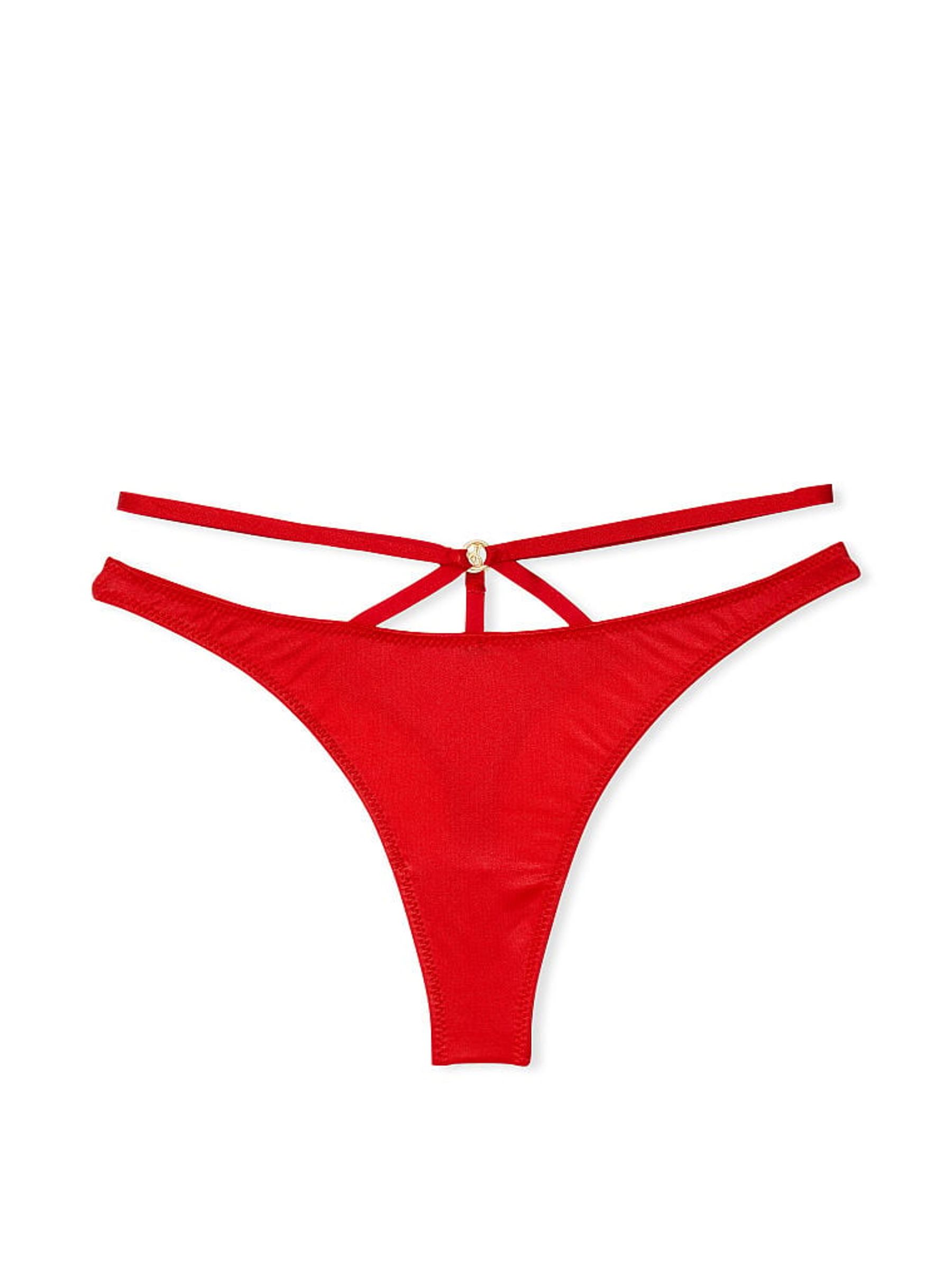 Lipstick Red Smooth Thong Knickers - Image 3 of 4
