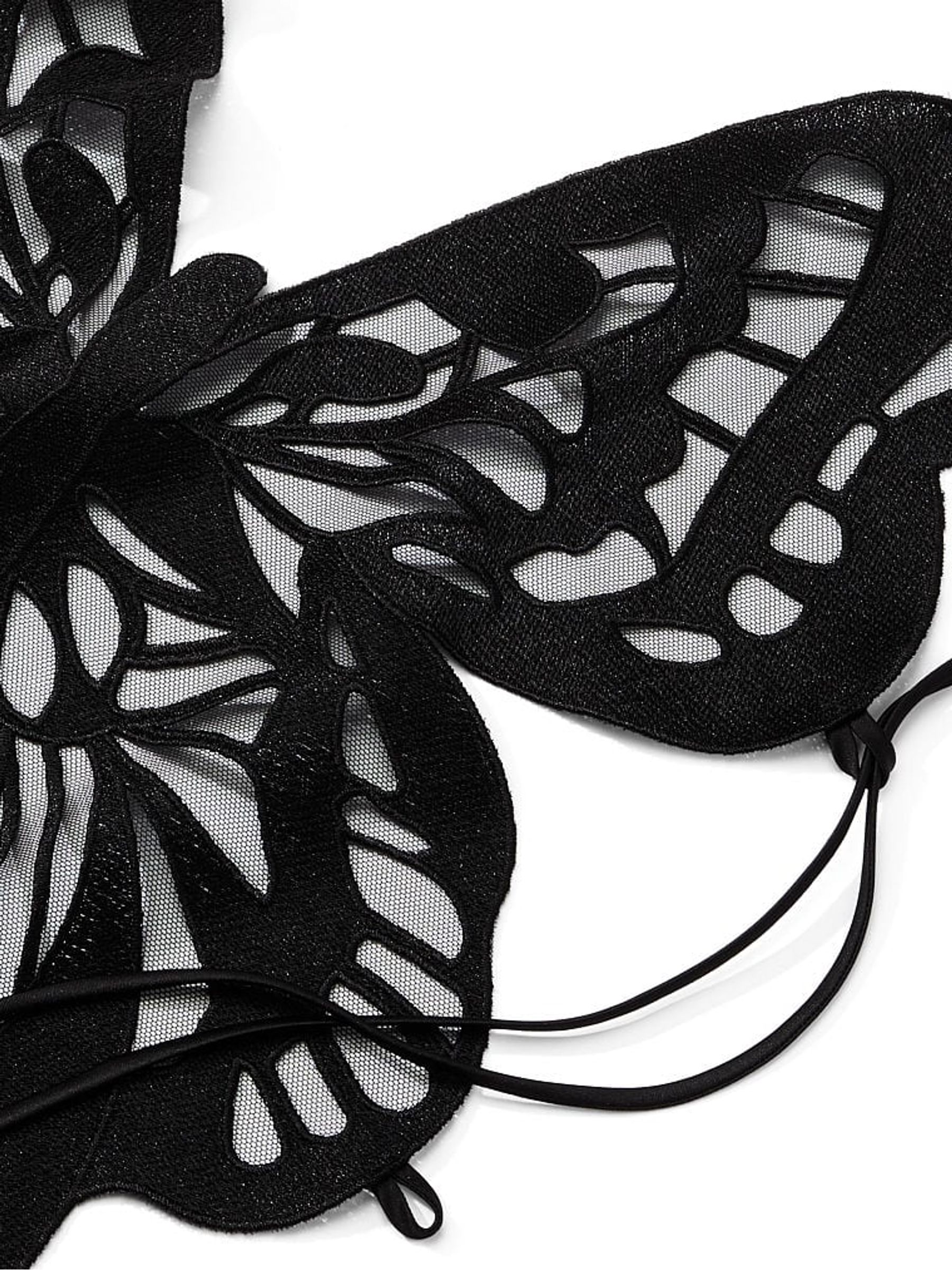 Black Embroidered Embroidered Corset Bra Top - Image 3 of 3