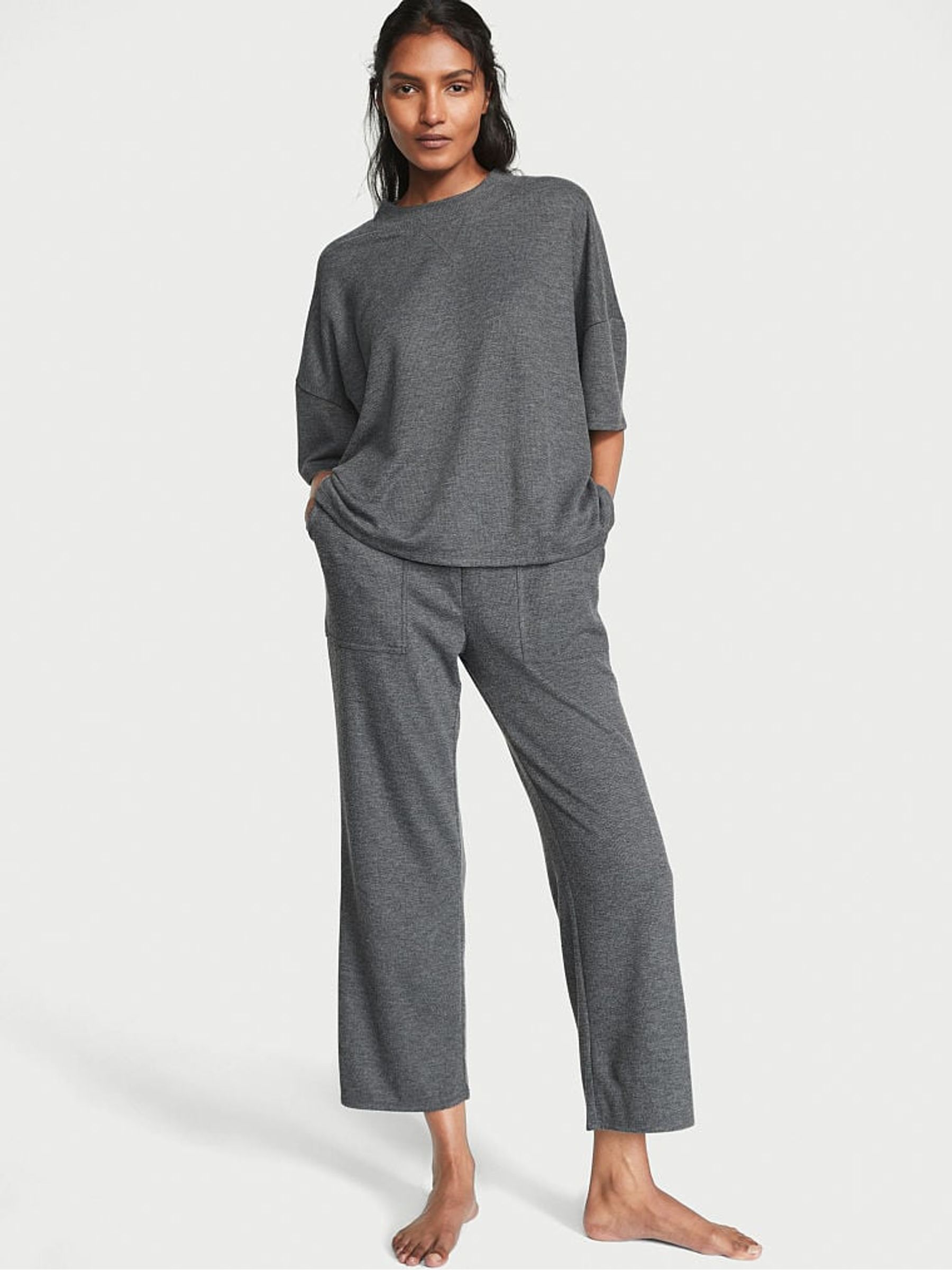 Pure Black Long Pyjamas - Image 1 of 1