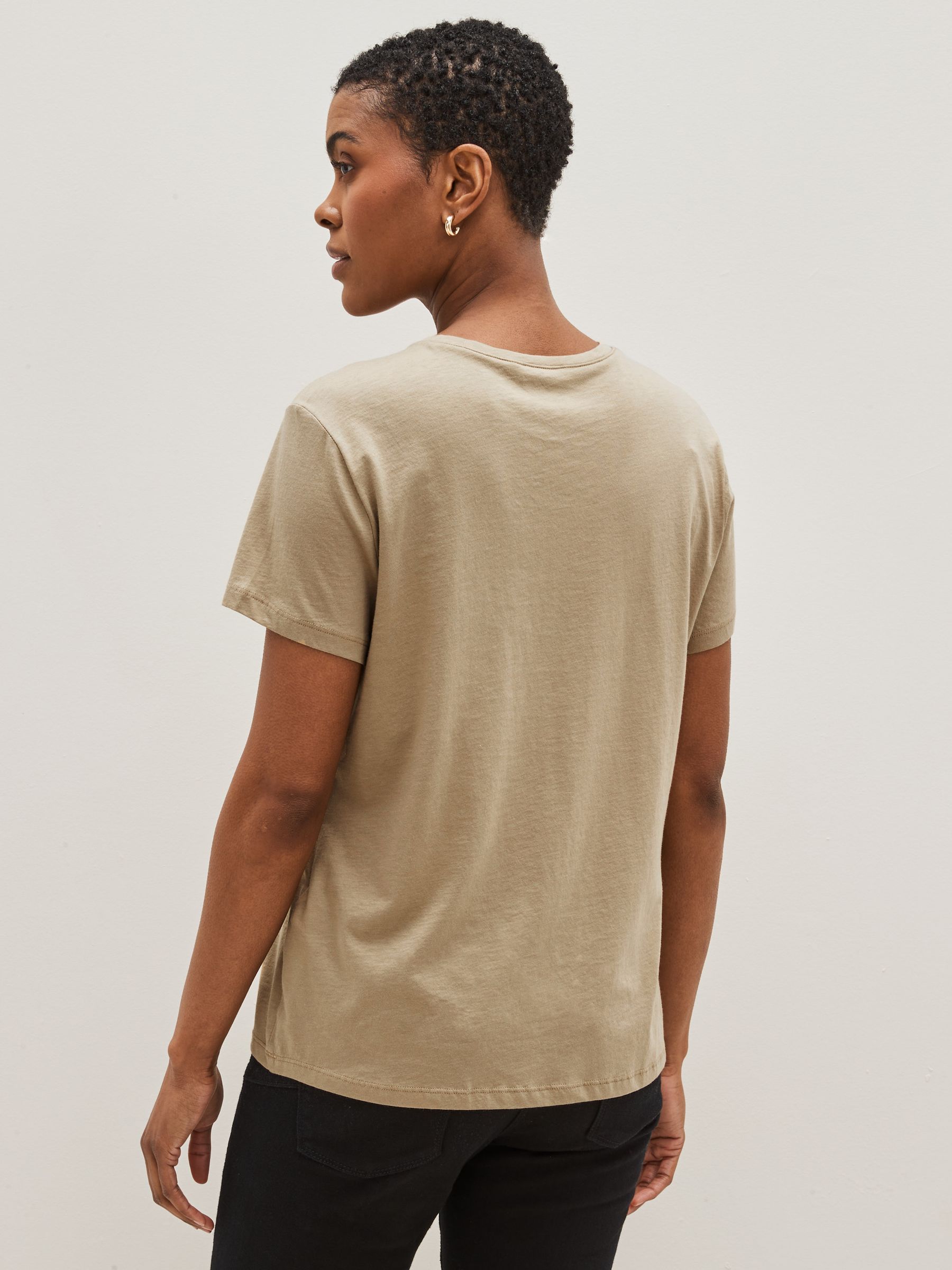 Banana Republic Brown Tissue-Weight Crew-Neck T-Shirt - Image 2 of 4