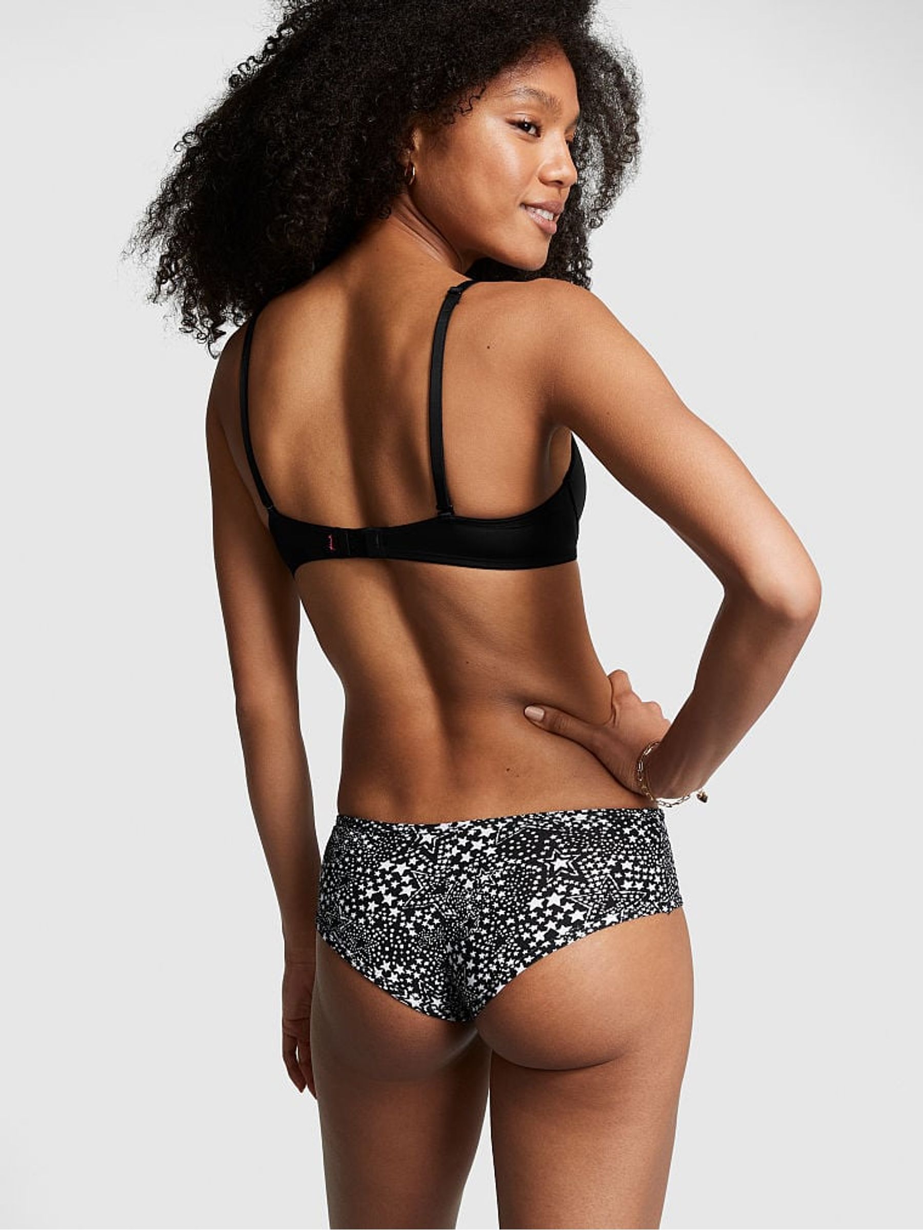 Pure Black Star Cheeky Cotton Knickers - Image 2 of 3