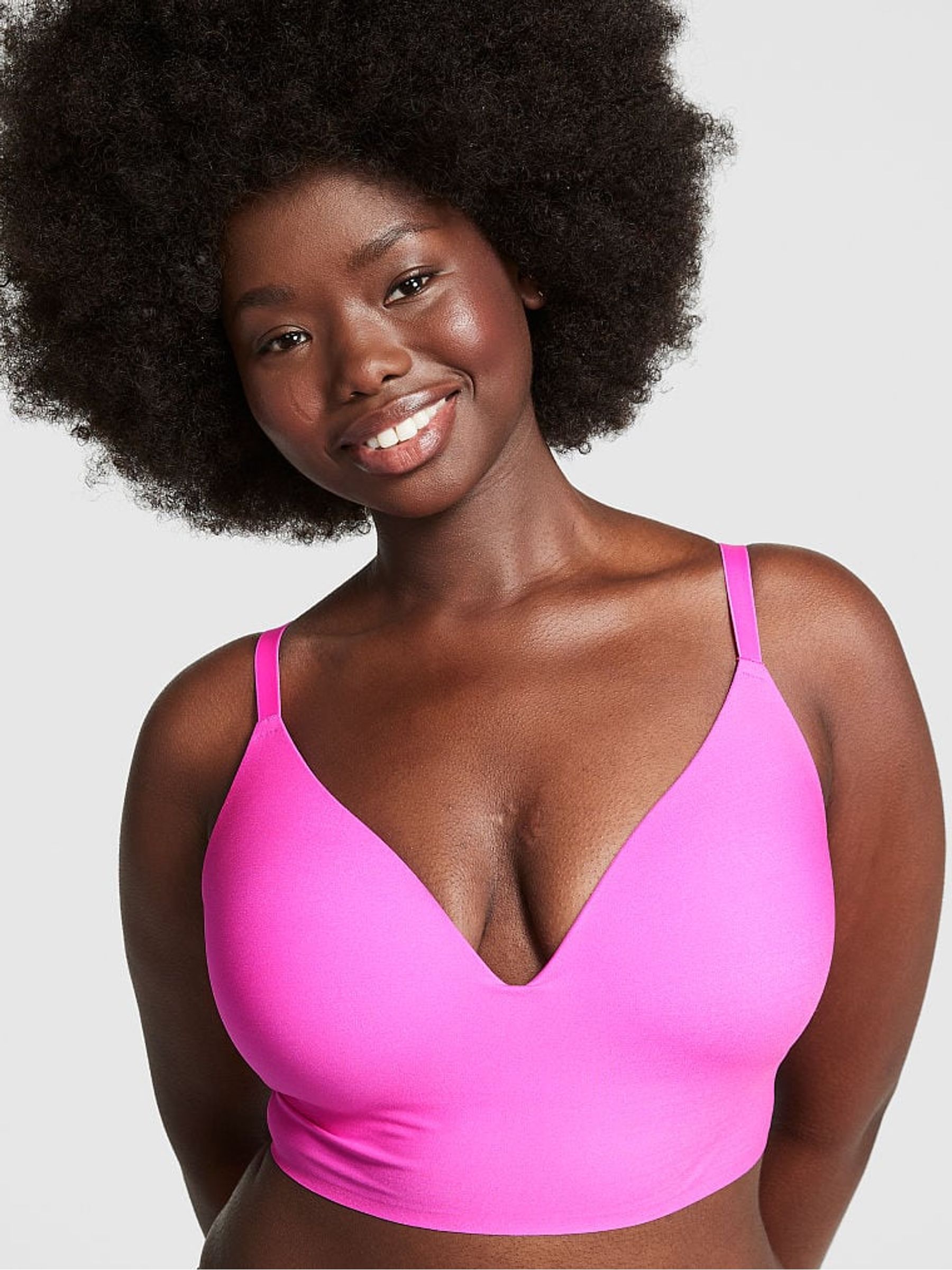 Pink Berry Smooth Non Wired Push Up Bralette - Image 1 of 3