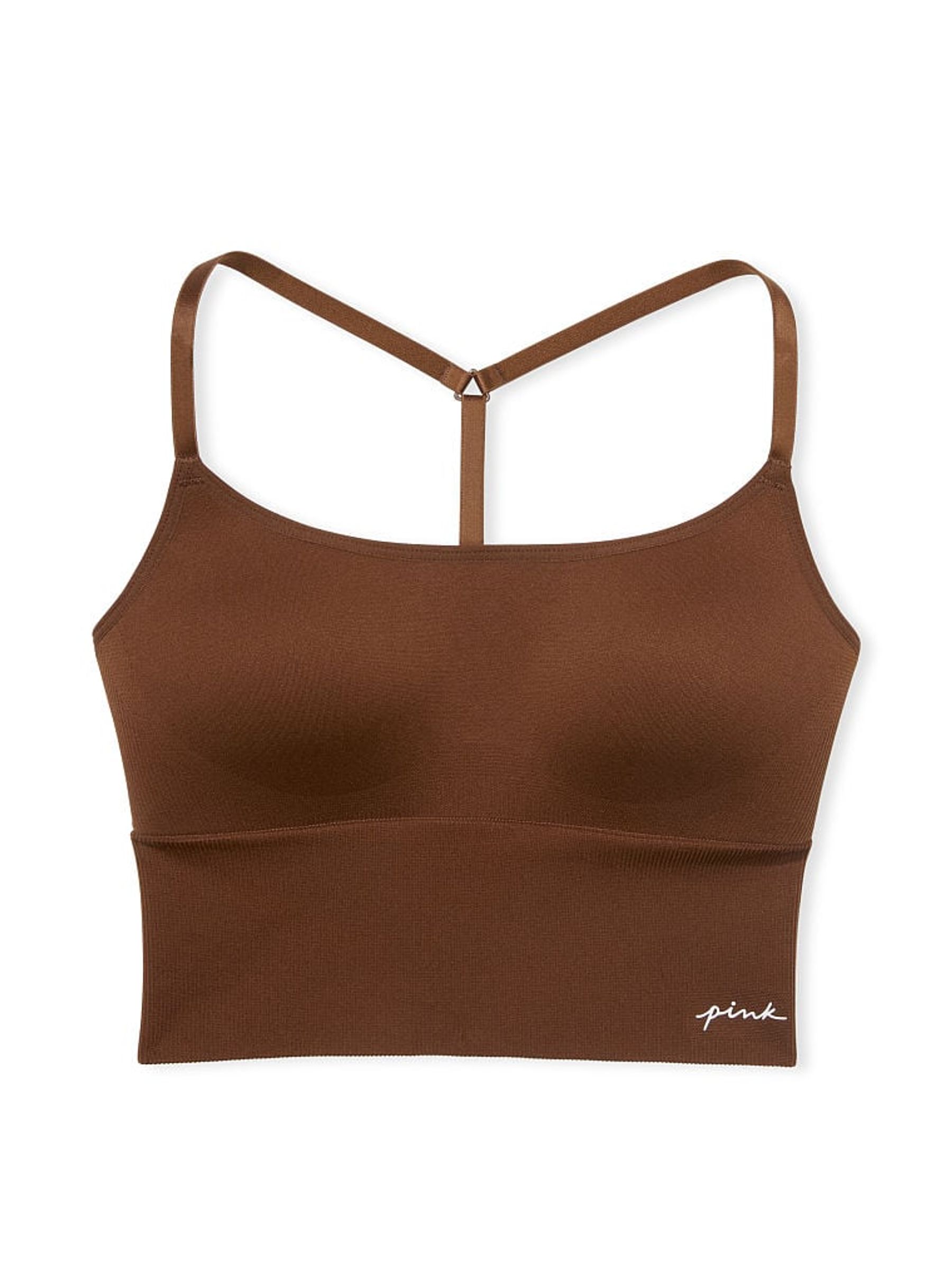 Chocolate Kiss Brown Seamless Air Sports Bra - Image 4 of 4