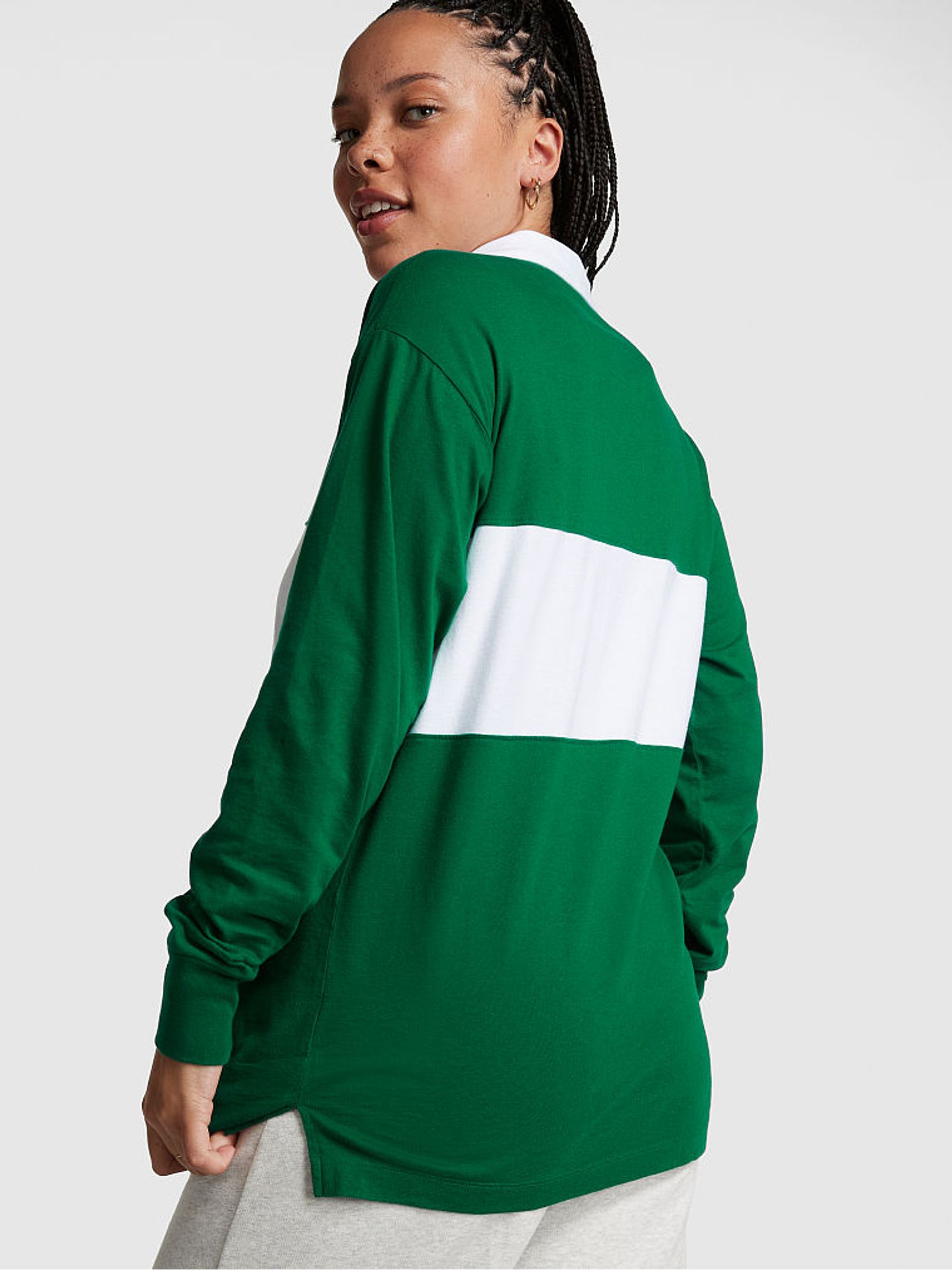 Garnet Green Long Sleeve Rugby T-Shirt - Image 2 of 3