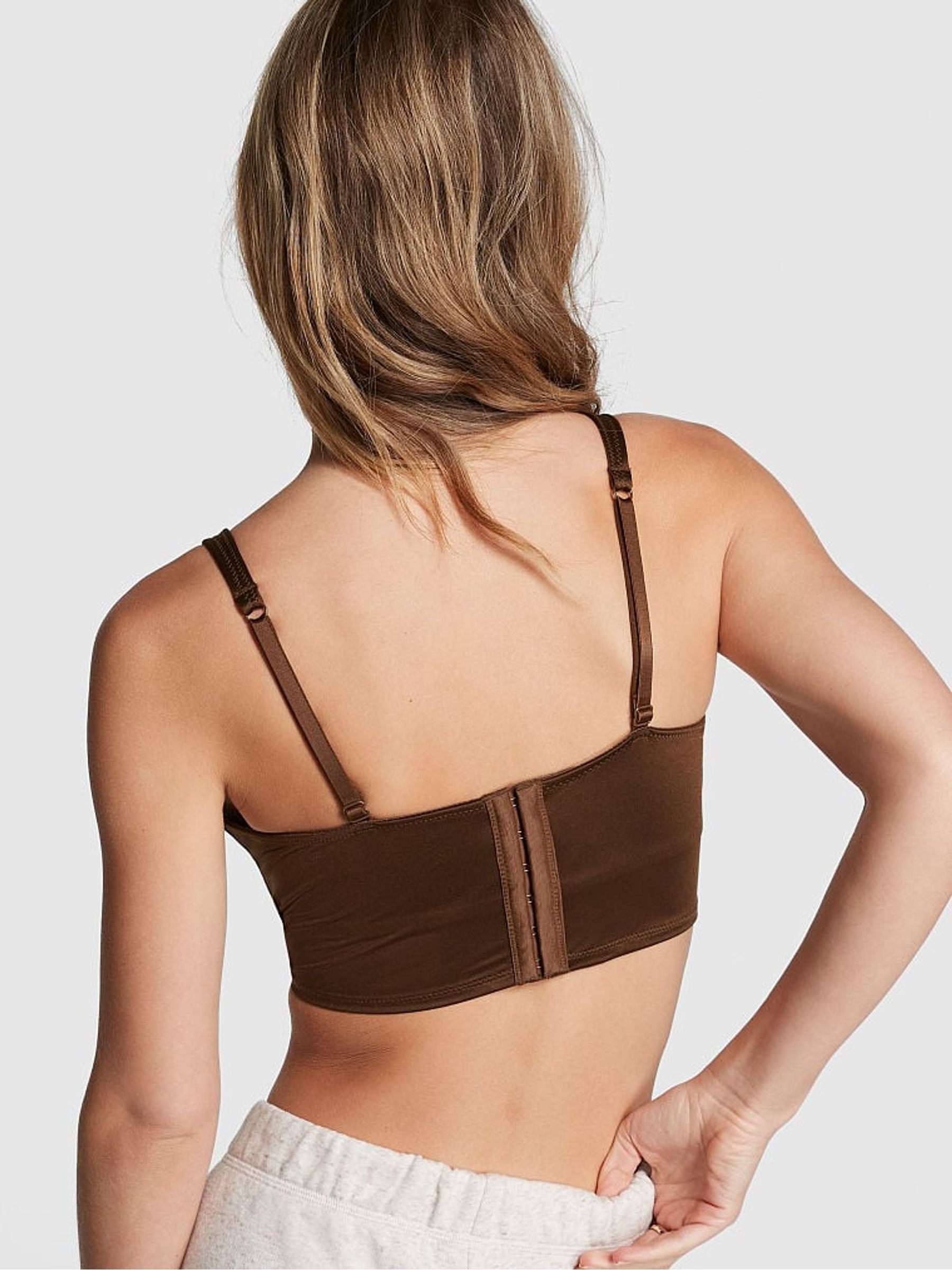 Chocolate Kiss Nude Satin Corset - Image 3 of 4