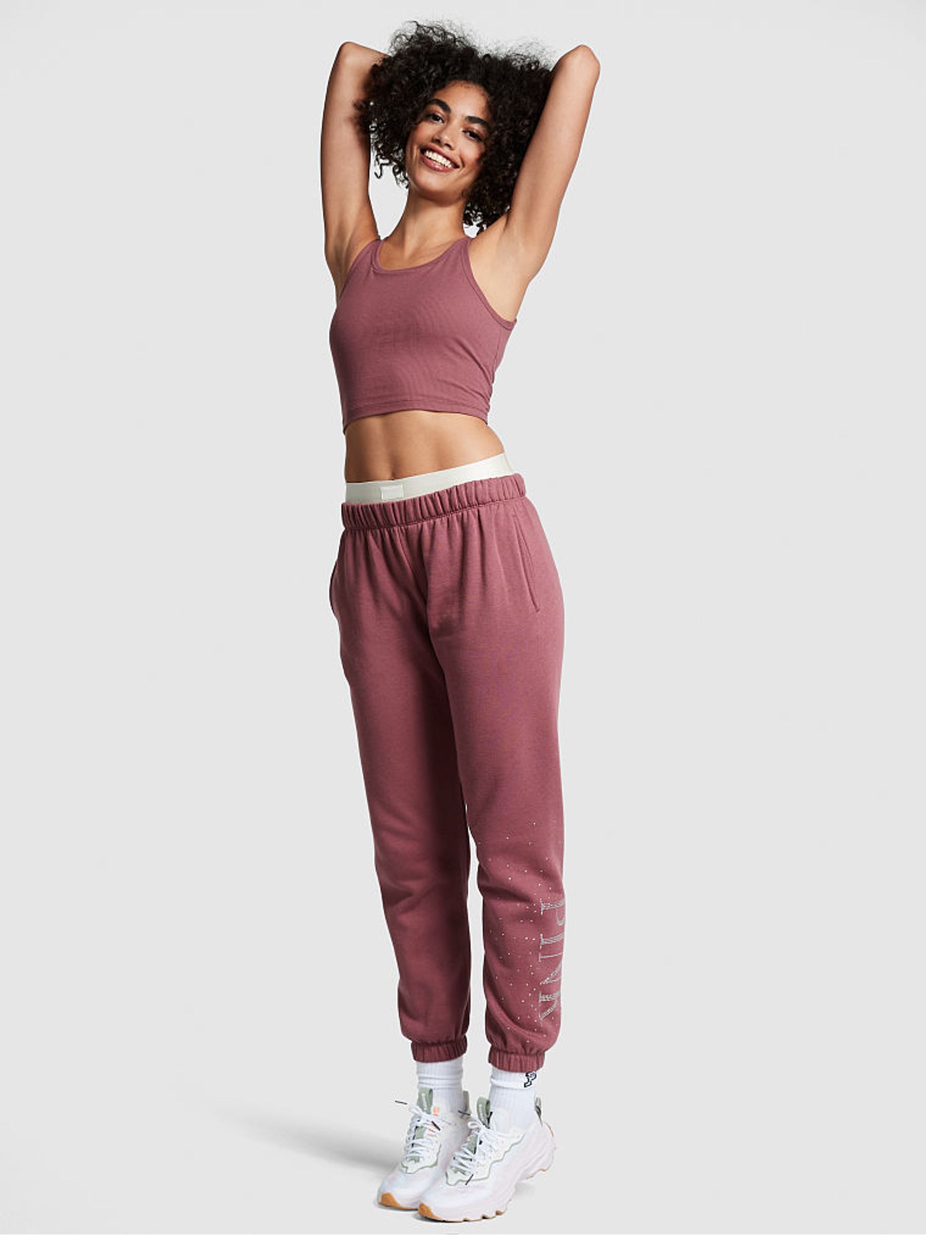 Morning Rose Pink Shine Everyday Fleece Classic Joggers 