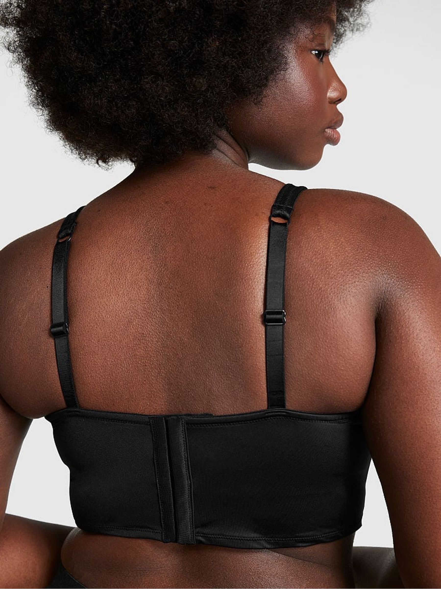 Pure Black Satin Corset - Image 3 of 4