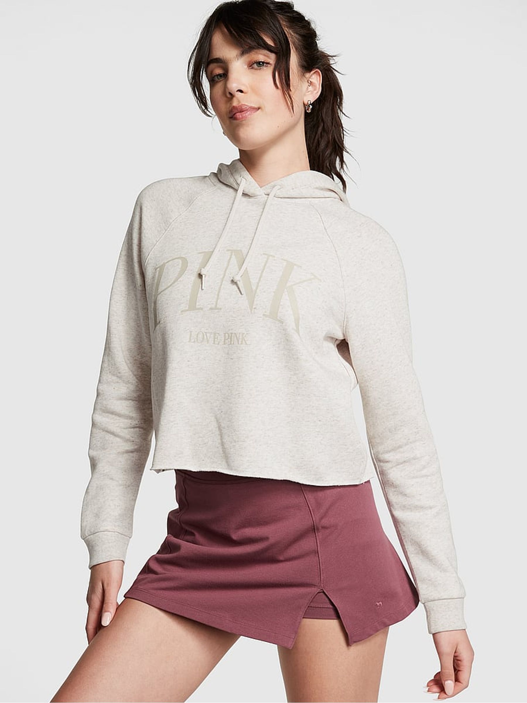 Heather Oatmeal Beige Everyday Fleece Hoodie - Image 1 of 3
