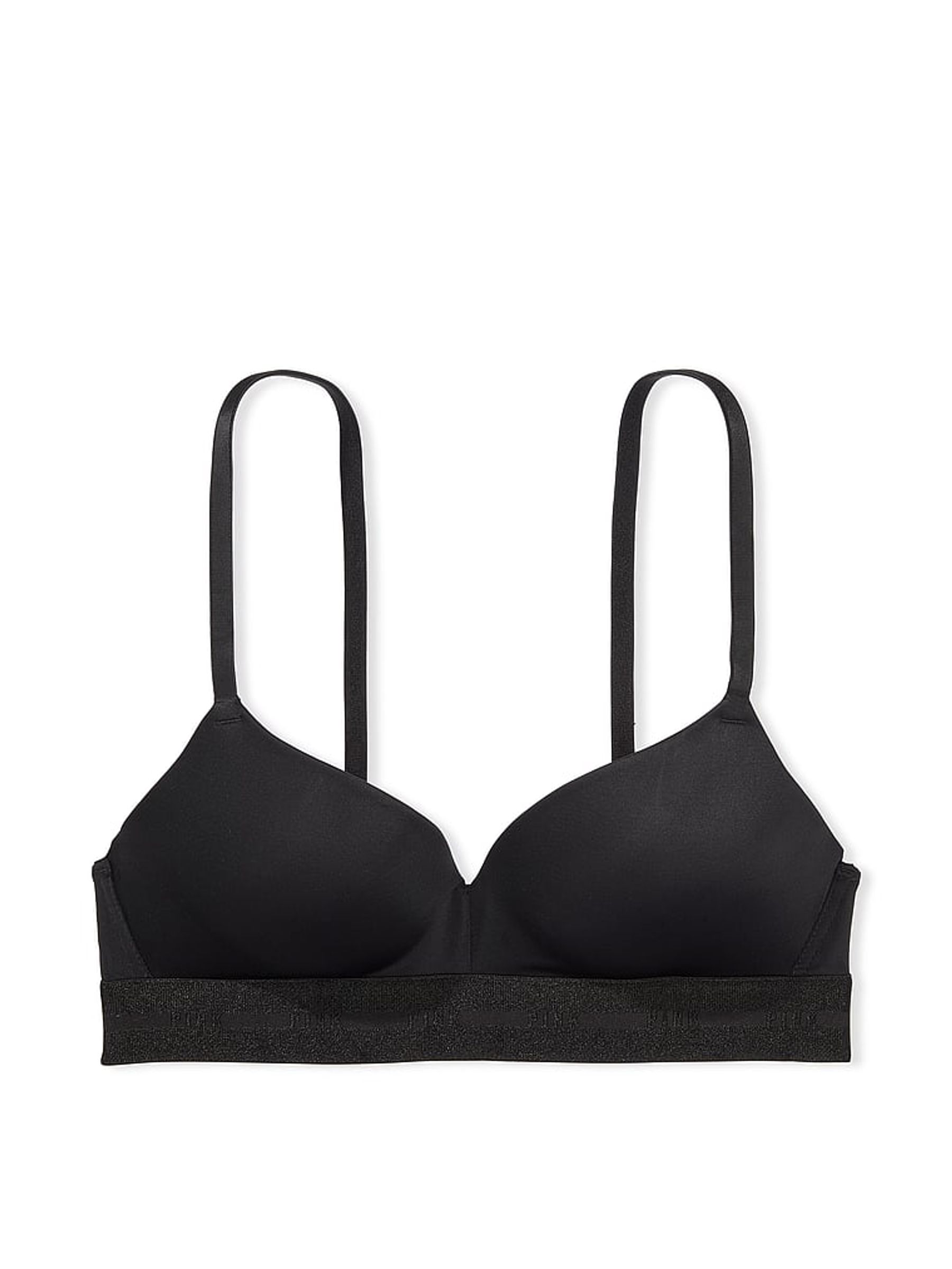 Black Smooth Non Wired Push Up Smooth T-Shirt Bra - Image 3 of 3