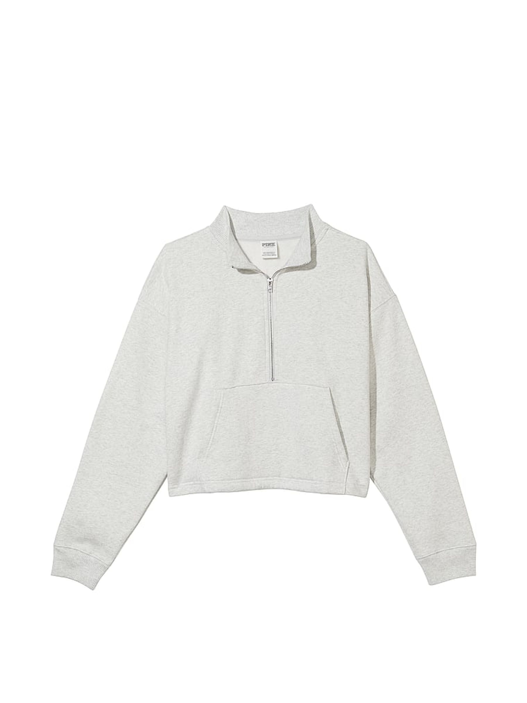 Heather Stone Grey  Fleece Sweatshirt - Image 1 of 2