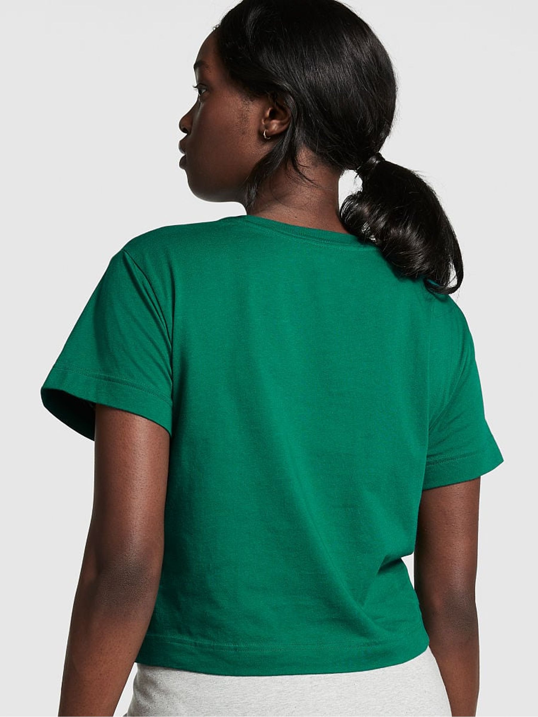 Garnet Green Short Sleeve Shrunken T-Shirt - Image 2 of 4