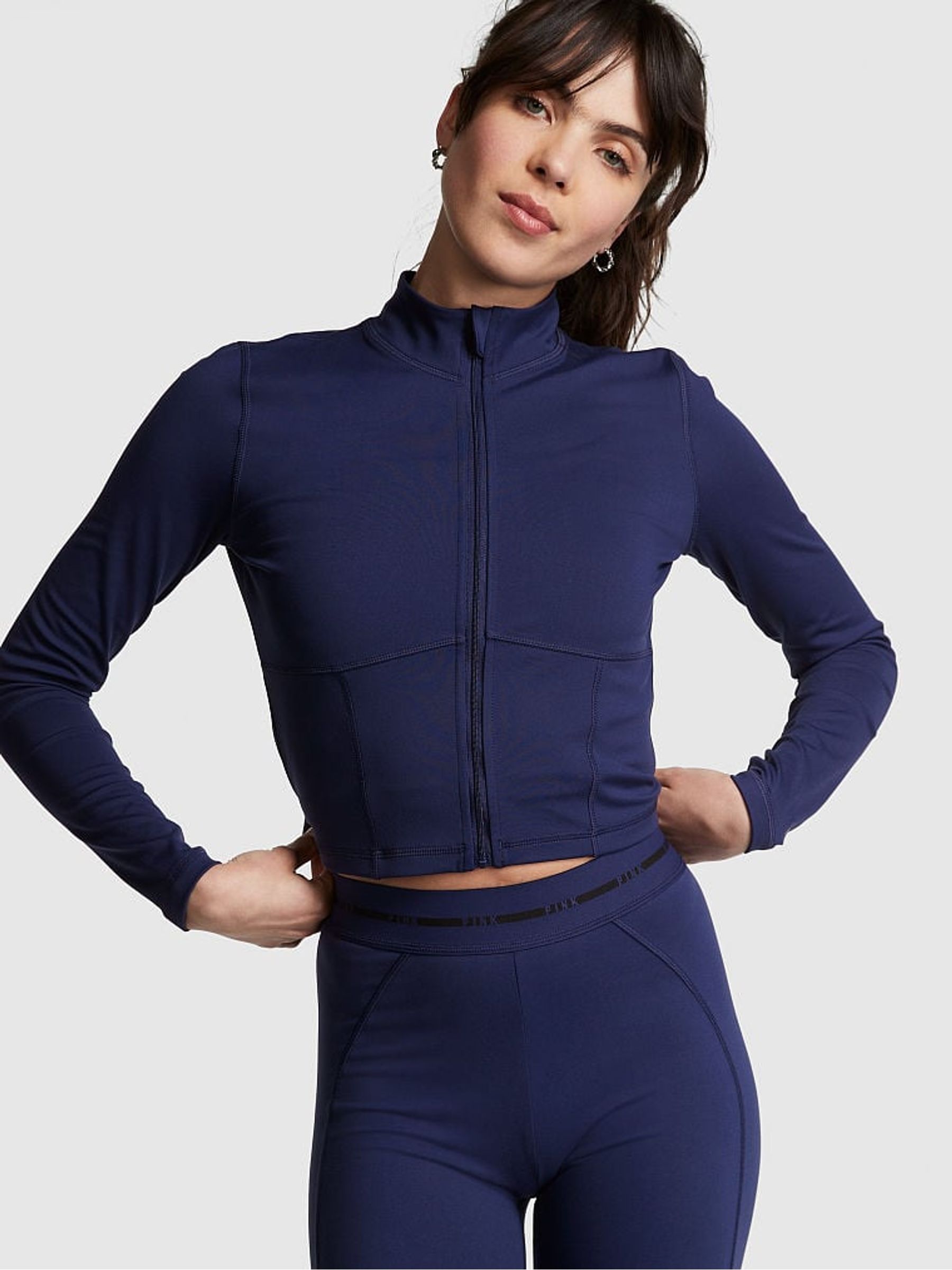 Midnight Navy Blue Active Full Zip Jacket - Image 1 of 3