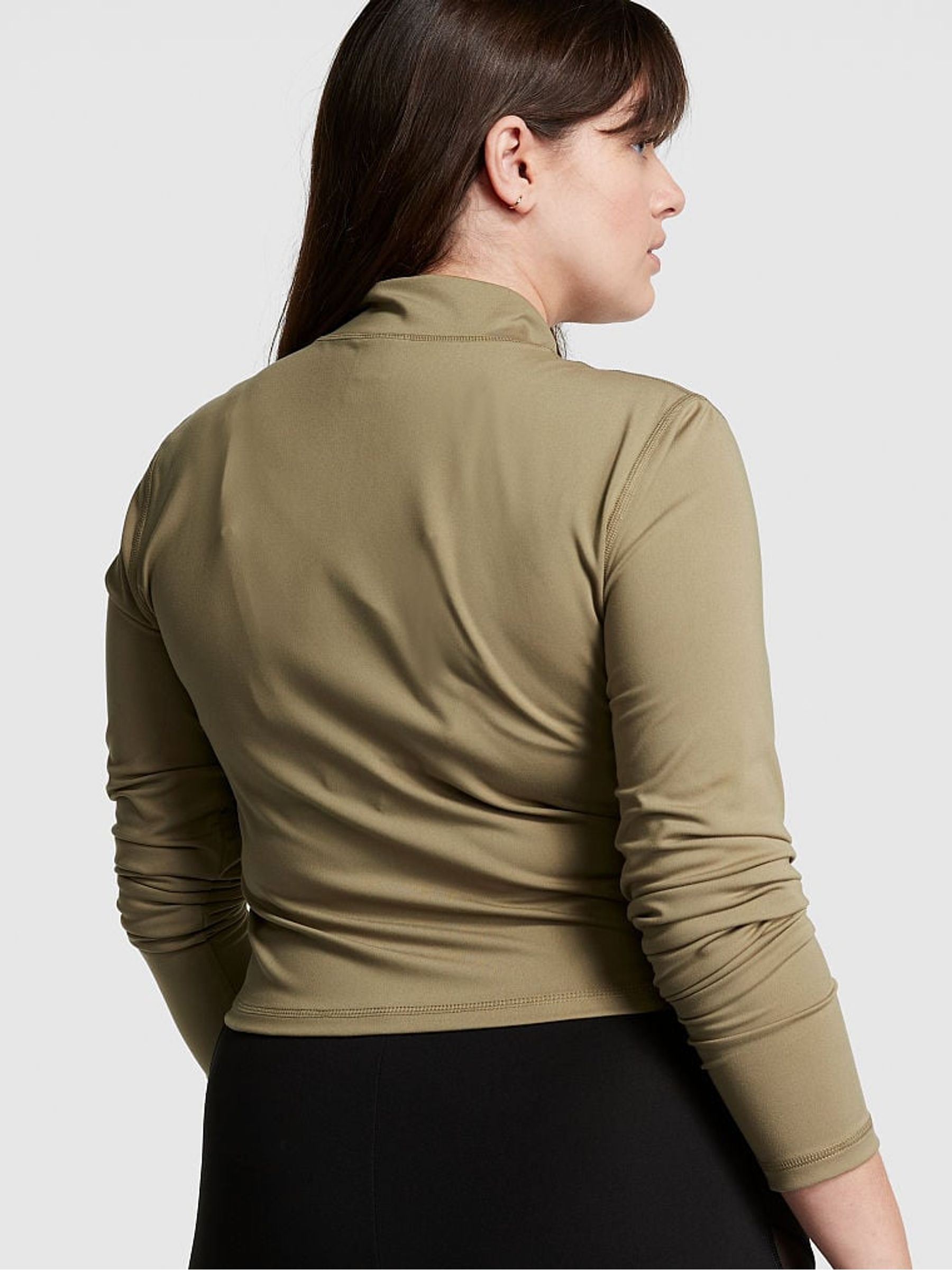 Dusted Olive Green Active Full Zip Jacket - Image 2 of 3