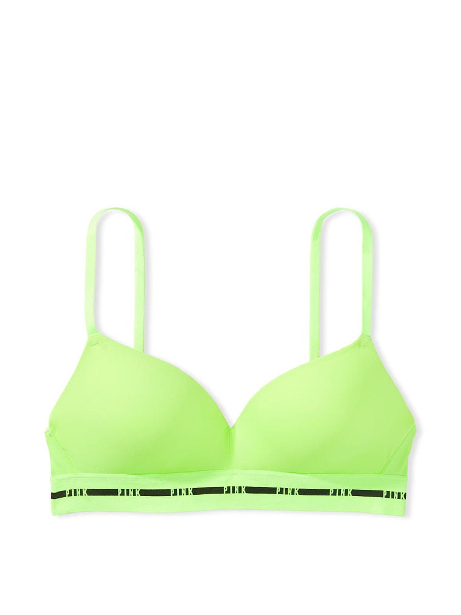 Pop Lime Green Smooth Non Wired Push Up Smooth T-Shirt Bra - Image 3 of 3