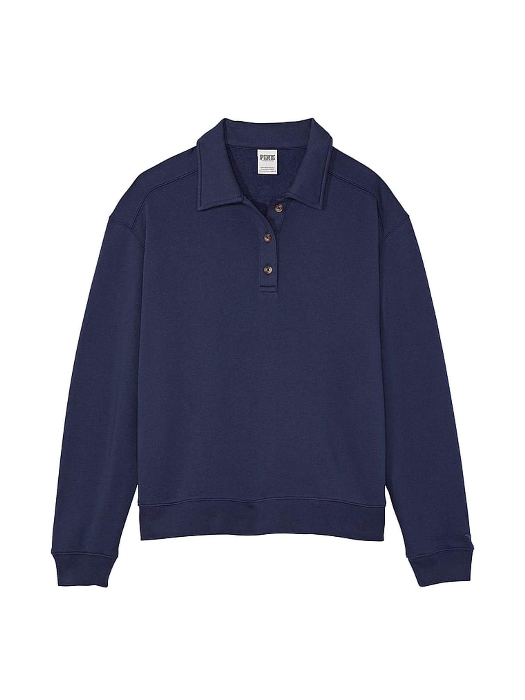 Midnight Navy Blue Polo Sweatshirt - Image 3 of 3