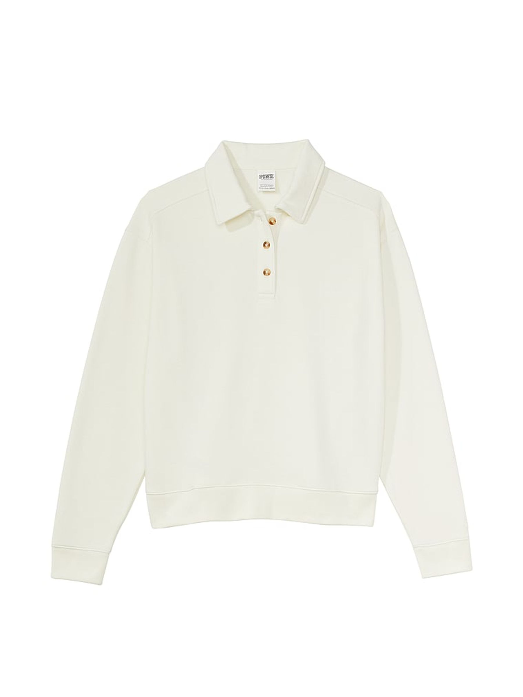 Cream Polo Sweatshirt - Image 3 of 3