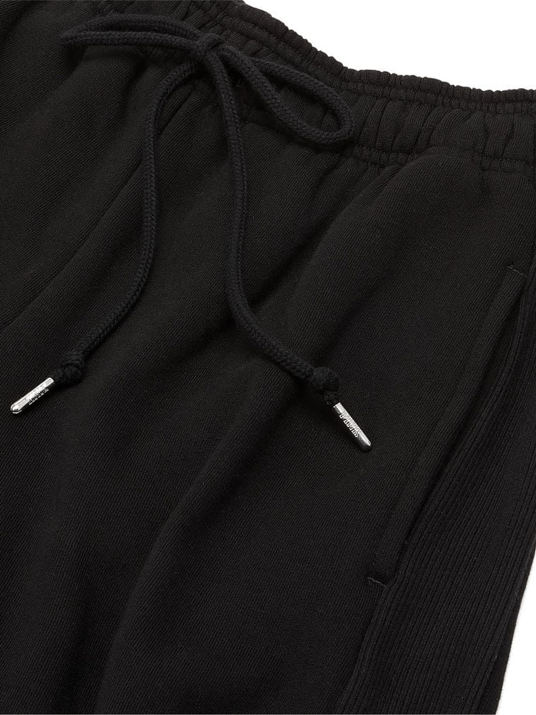 Pure Black Fleece Jogger - Image 4 of 4