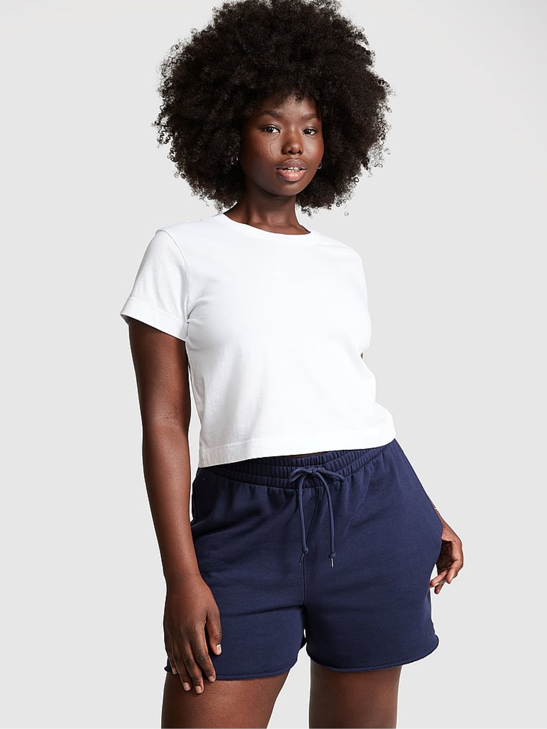 Optic White Short Sleeve Shrunken T-Shirt - Image 1 of 4