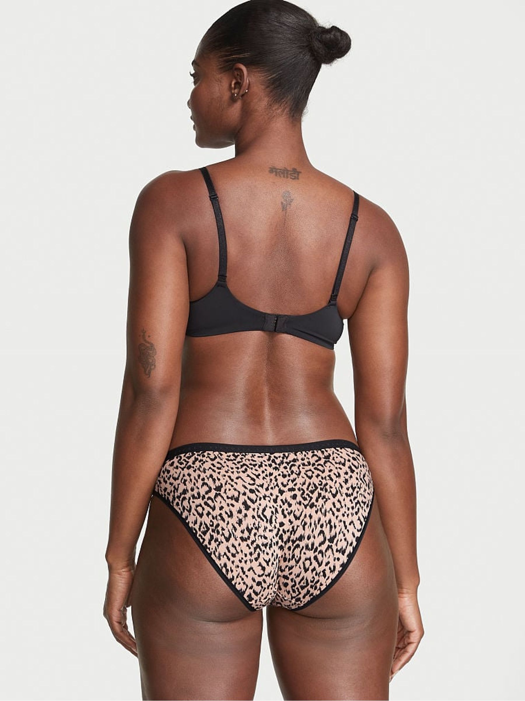 Brown Leopard Print Bikini Stretch Cotton Knickers - Image 2 of 3