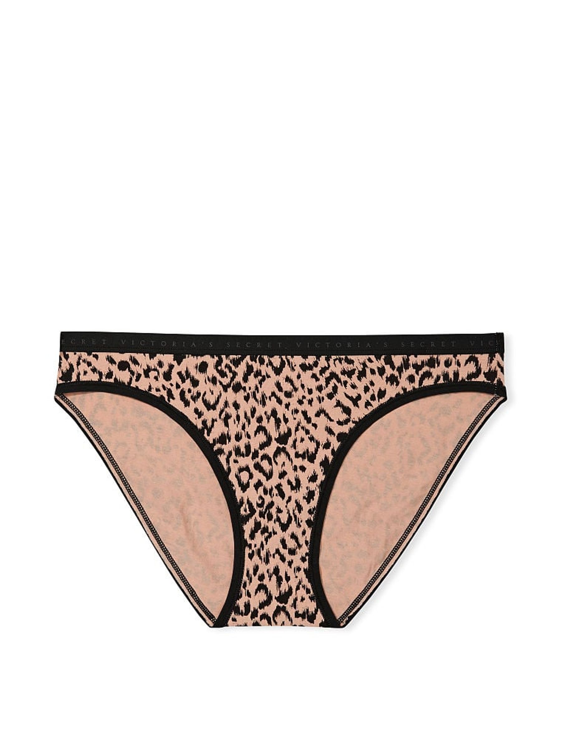 Brown Leopard Print Bikini Stretch Cotton Knickers - Image 3 of 3