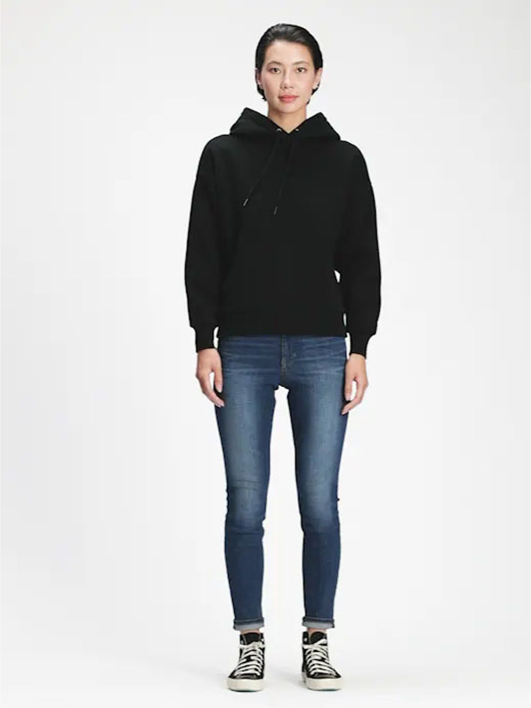 Mid Indigo Blue Super Skinny Stretch High Waisted Jeggings - Image 1 of 6