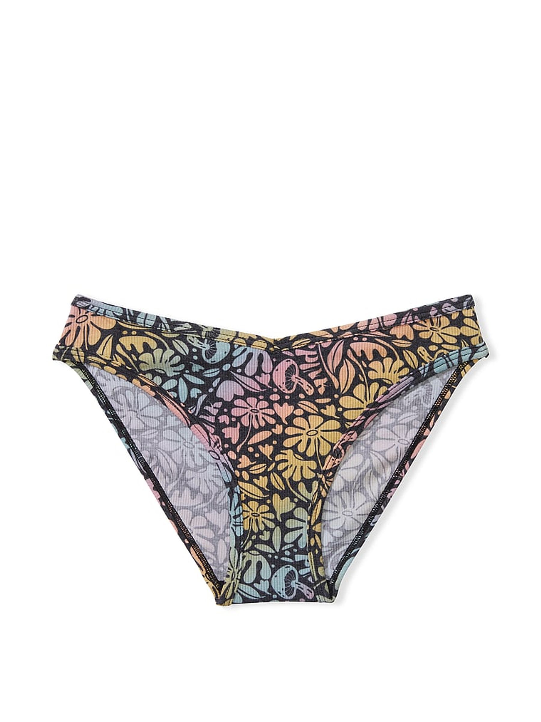 Pure Black Groovey Cotton Bikini Knickers - Image 4 of 4