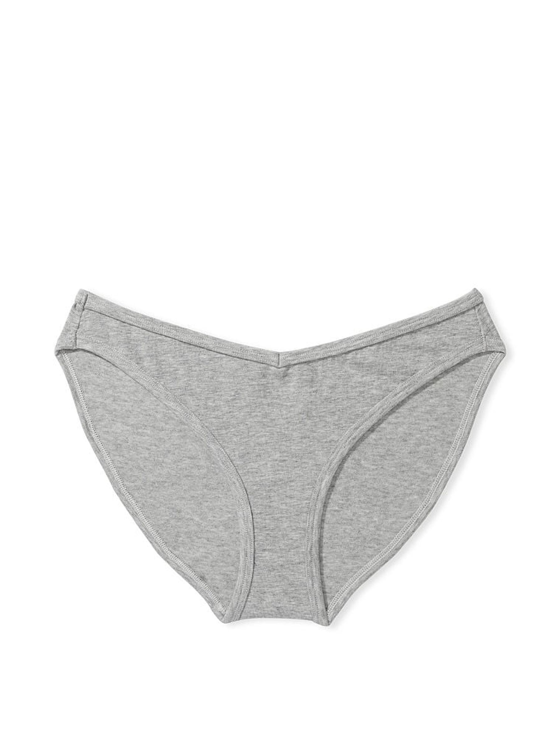 Heather Charcoal Groovey Cotton Bikini Knickers - Image 3 of 4
