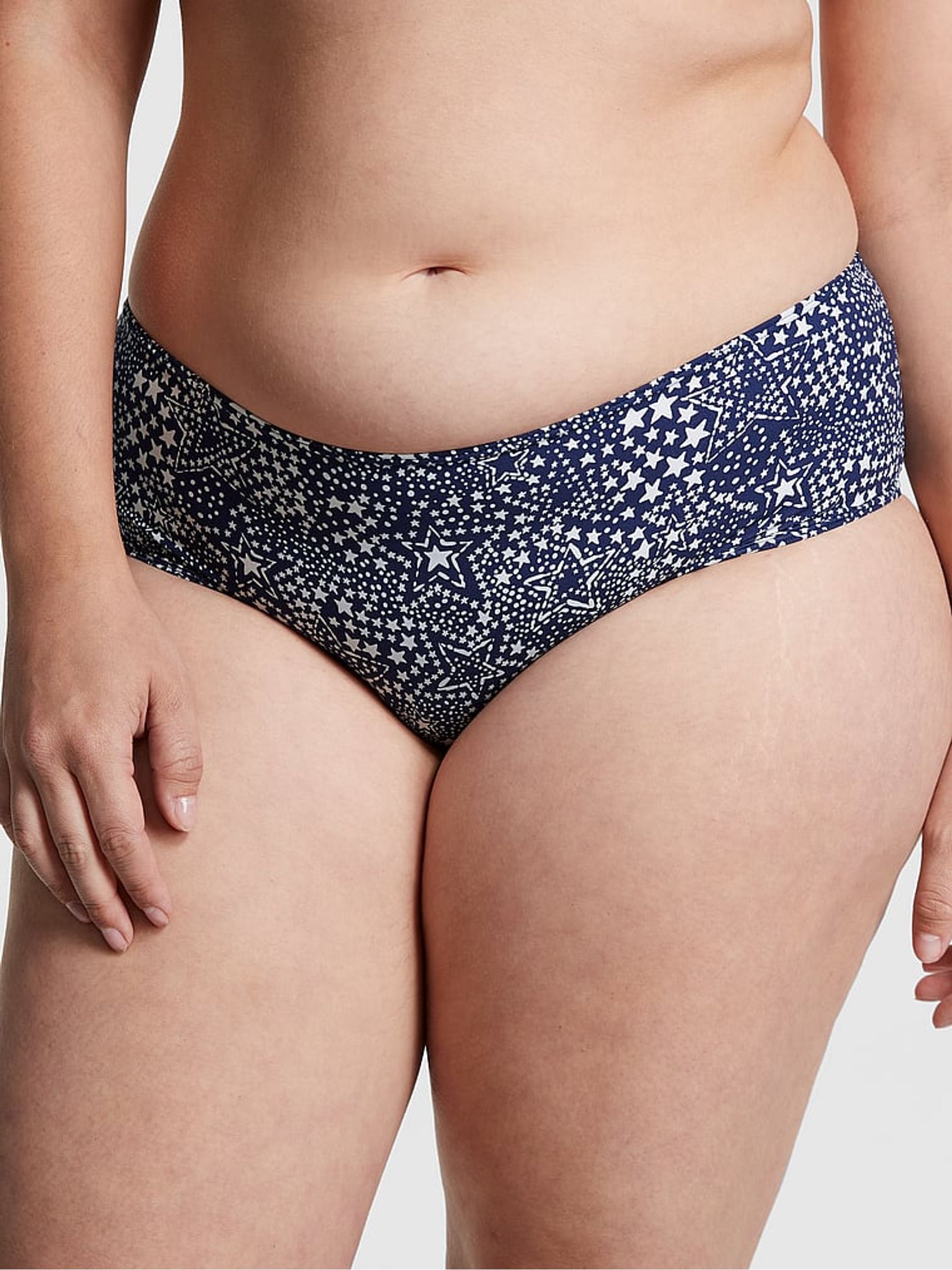 Midnight Navy Star Blue Hipster Period Pant Knickers - Image 1 of 4