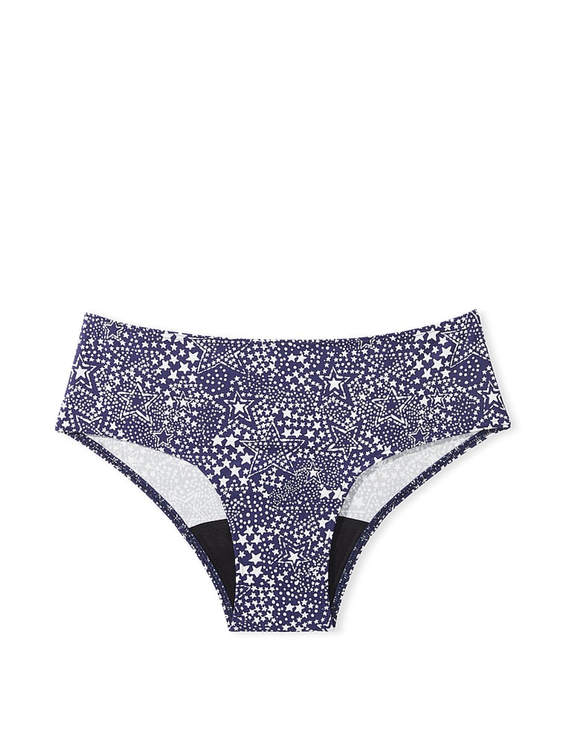 Midnight Navy Star Blue Hipster Period Pant Knickers - Image 3 of 4