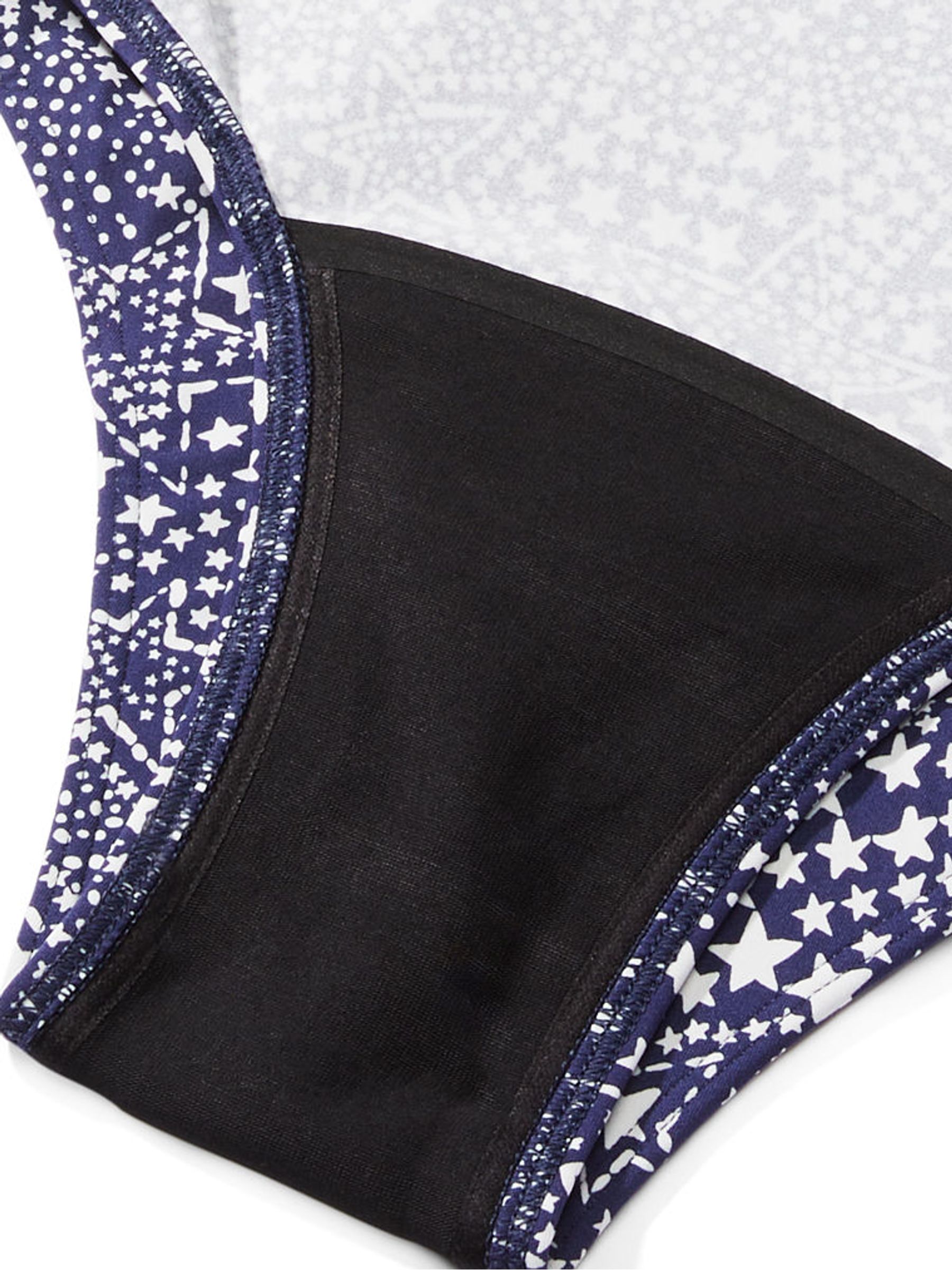 Midnight Navy Star Blue Hipster Period Pant Knickers - Image 4 of 4