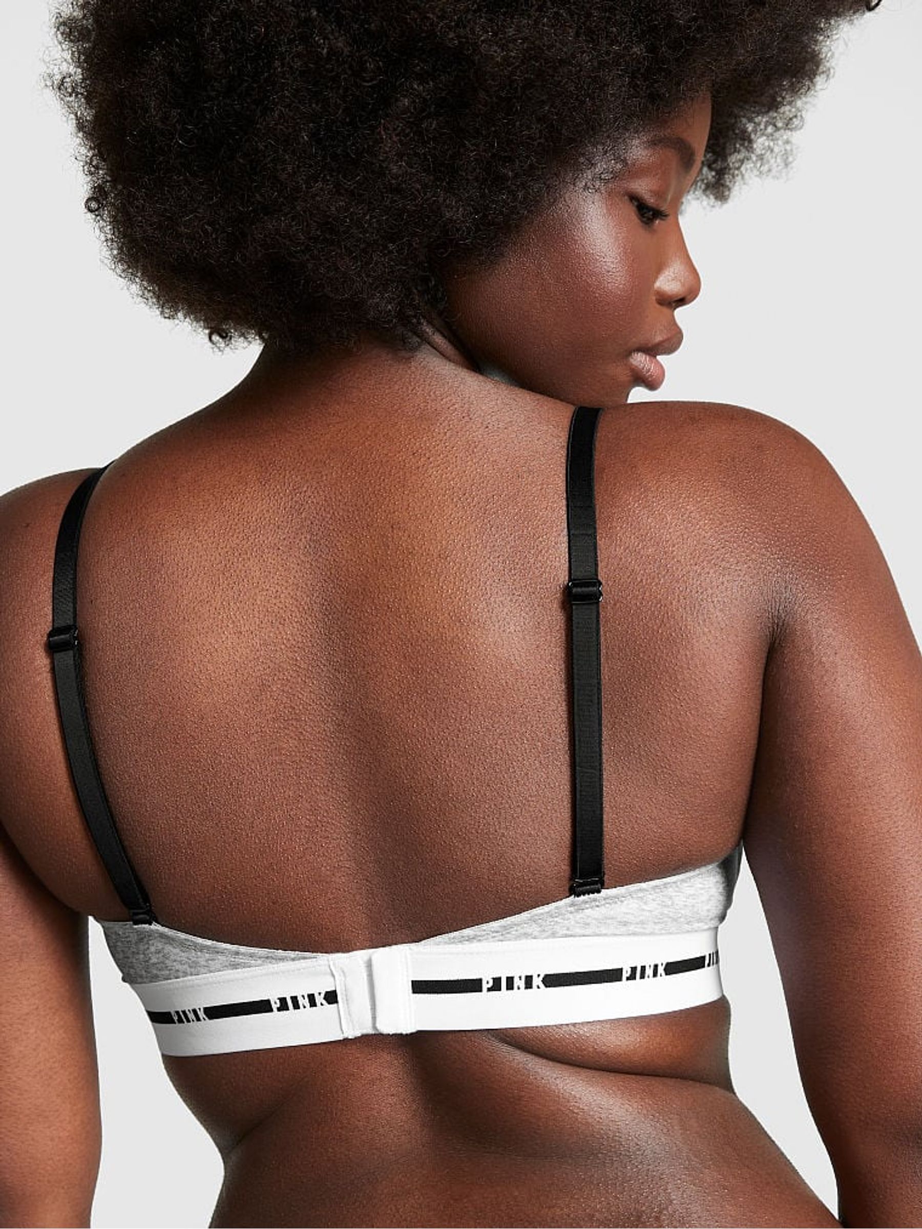 Heather Grey Smooth Non Wired Push Up Smooth T-Shirt Bra - Image 2 of 3
