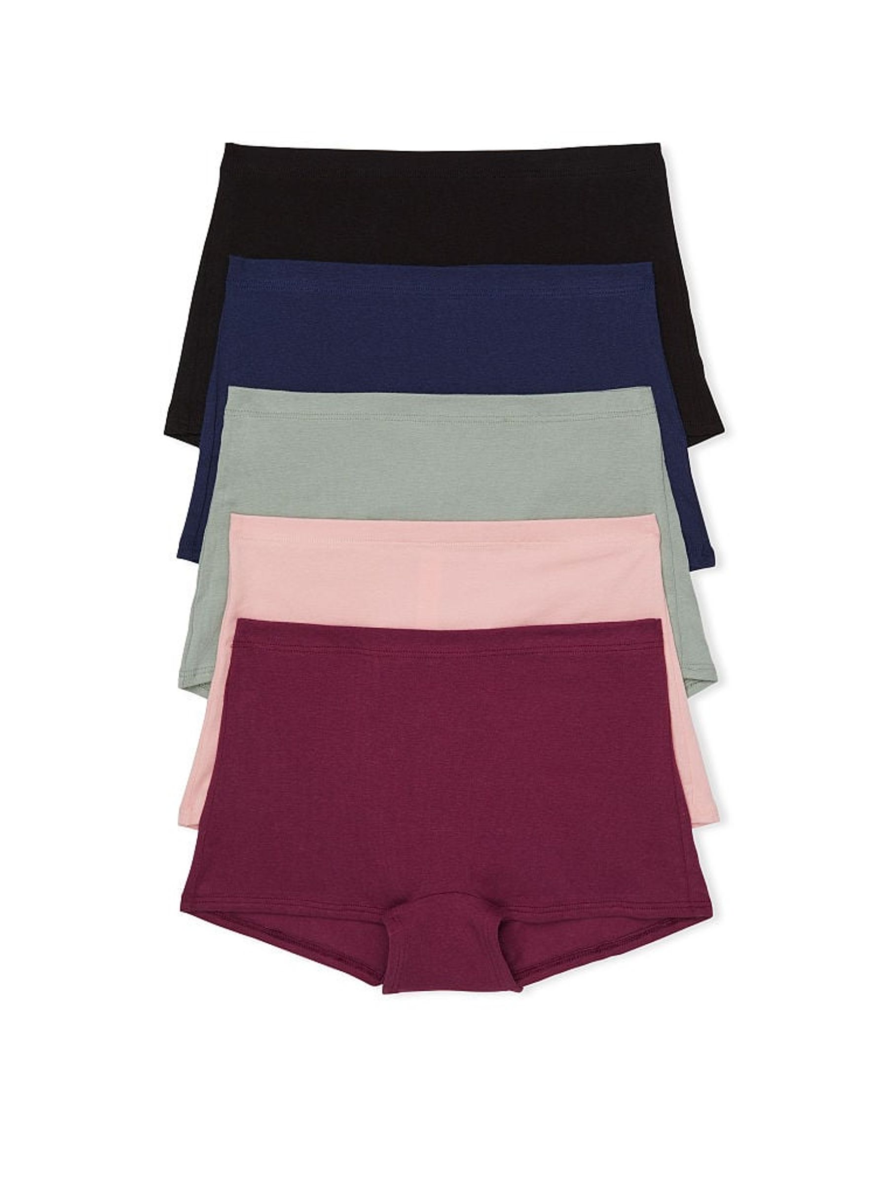 Black/Blue/Grey/Pink Cotton 5 Pack Knickers - Image 1 of 4